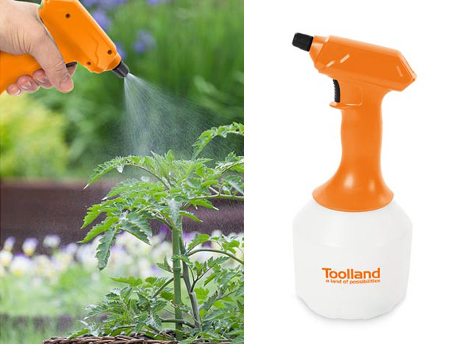 Toolland Akku-Drucksprühgerät, Drucksprüher Garten-Spritze Unkrautspritze Pflanzen-Sprüher Sprühgerät