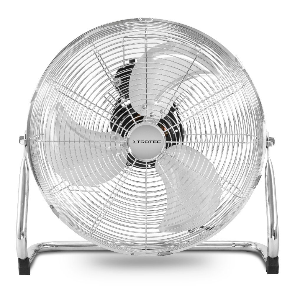 TROTEC Bodenventilator TVM 18, Chrom, Ventilator, Windmaschine, Lüfter