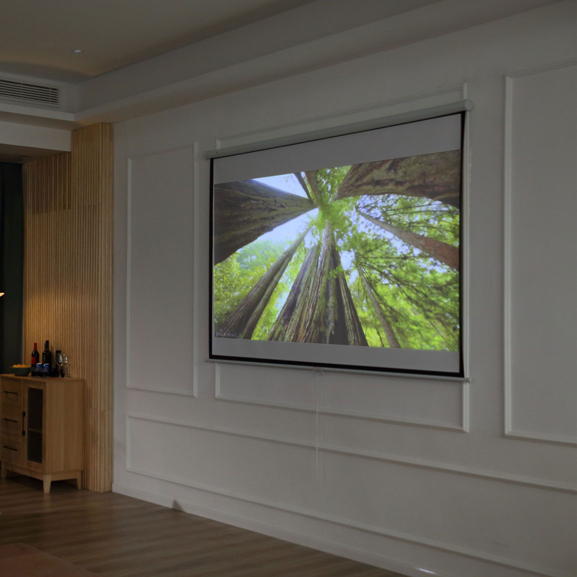 HOMCOM Leinwand 203 x 152 cm 100 Zoll 4:3/ 16:9, für Heimkino Büro-Präsentationen