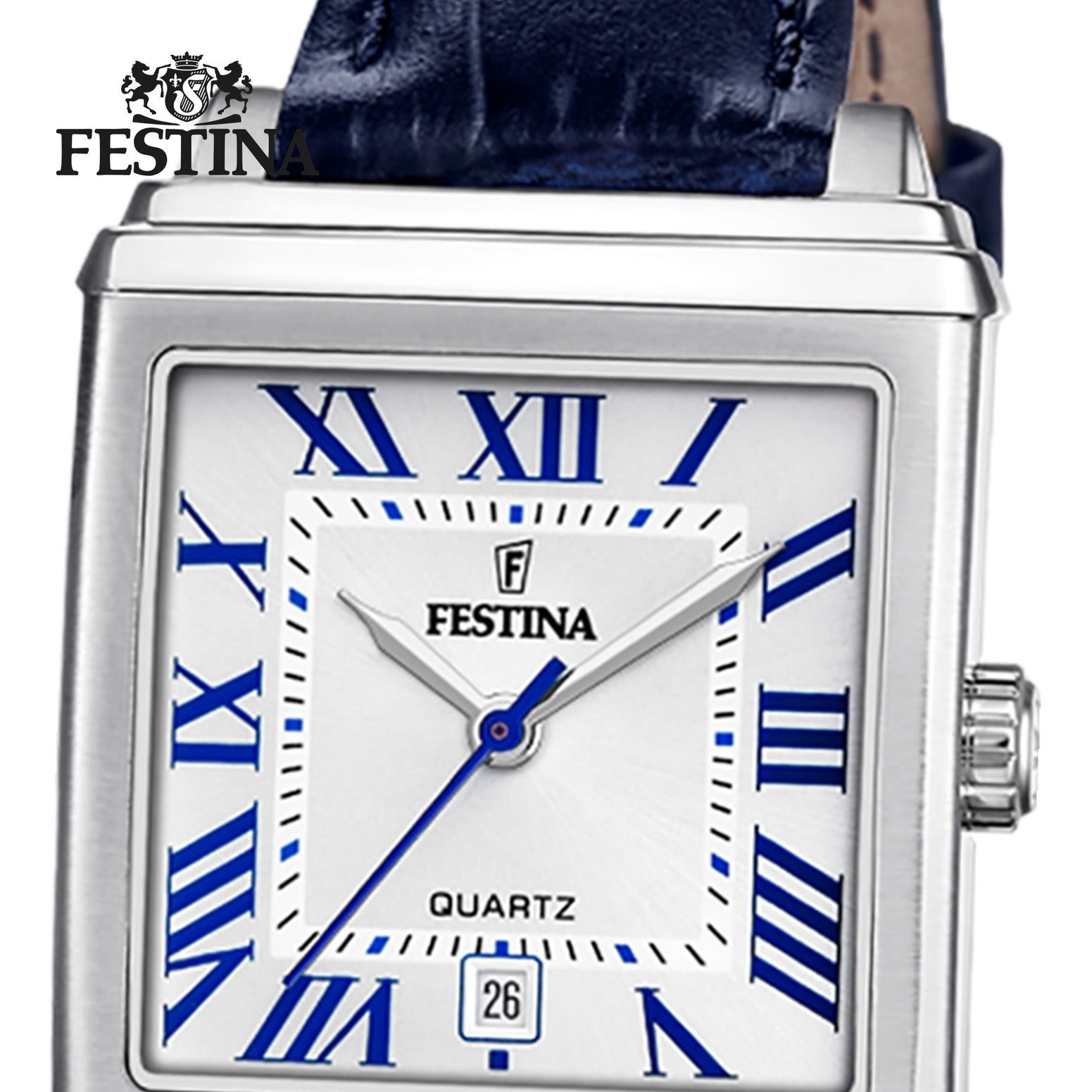 Festina Quarzuhr Festina Damenuhr Leder blau Festina, (Analoguhr), Damen Ar günstig online kaufen