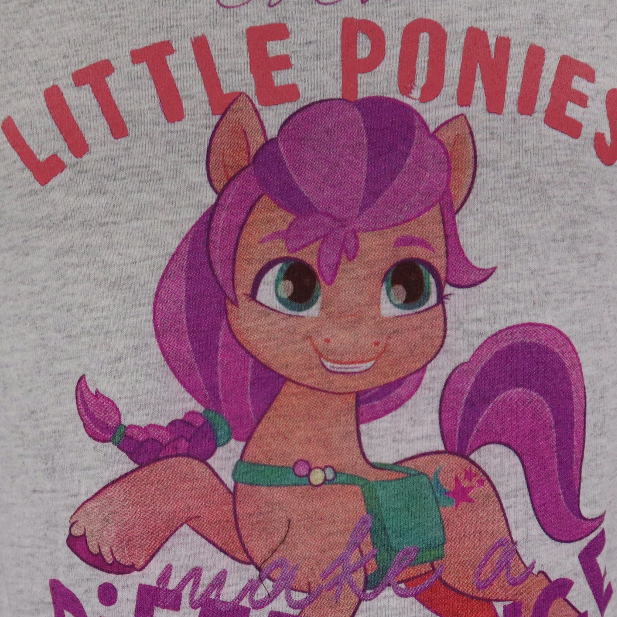 Little neue Gr. - eine My My 98 Grau bis Generation Sunny Schlafanzug Mädchen Pony 128 Pyjama Kinder Little pony