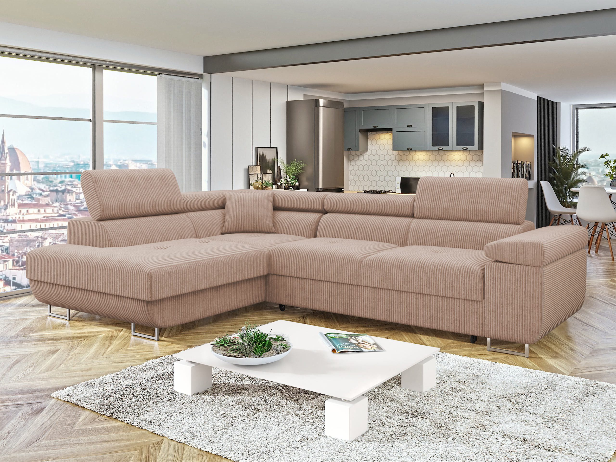 MIRJAN24 Ecksofa Torezio Cord, mit Bettkasten günstig online kaufen