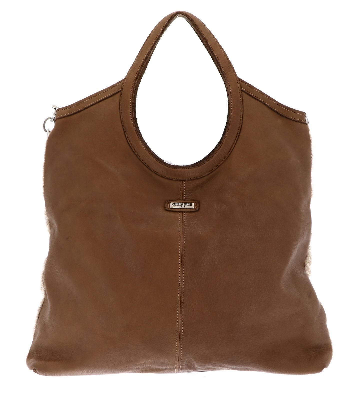 Caterina Lucchi Schultertasche Alice Shopping Bag, aus echtem Kalbsleder