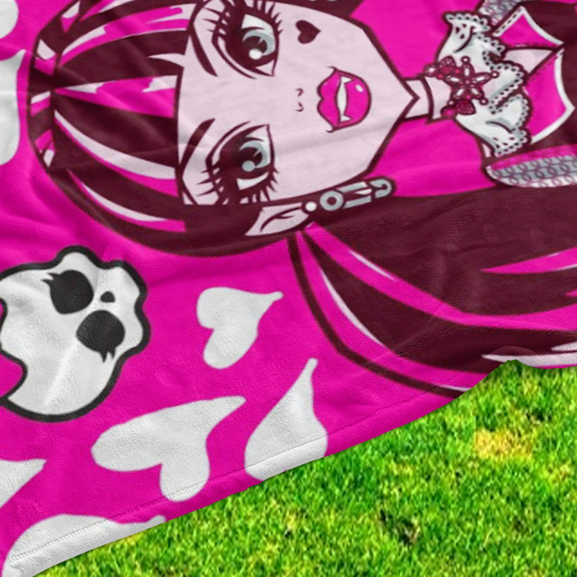 BERONAGE Tagesdecke Monster High Kinder-Decke Beauty Draculaura 110x140 cm Fleecedecke, kuschelweich
