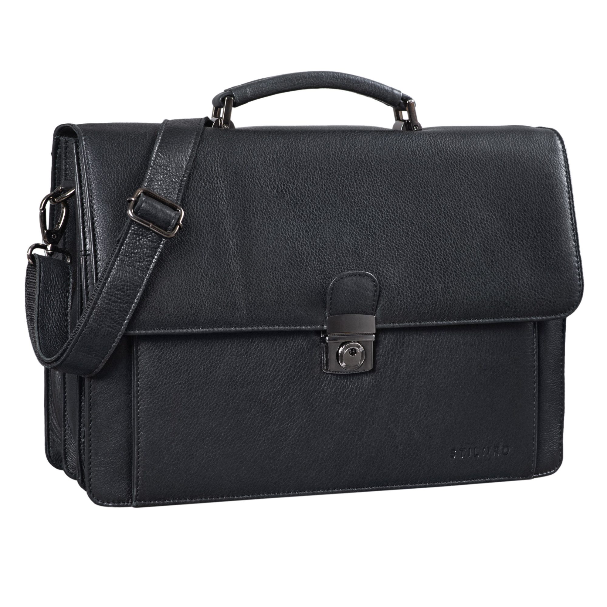STILORD Aktentasche "Angelo" Vintage Aktentasche Echtleder