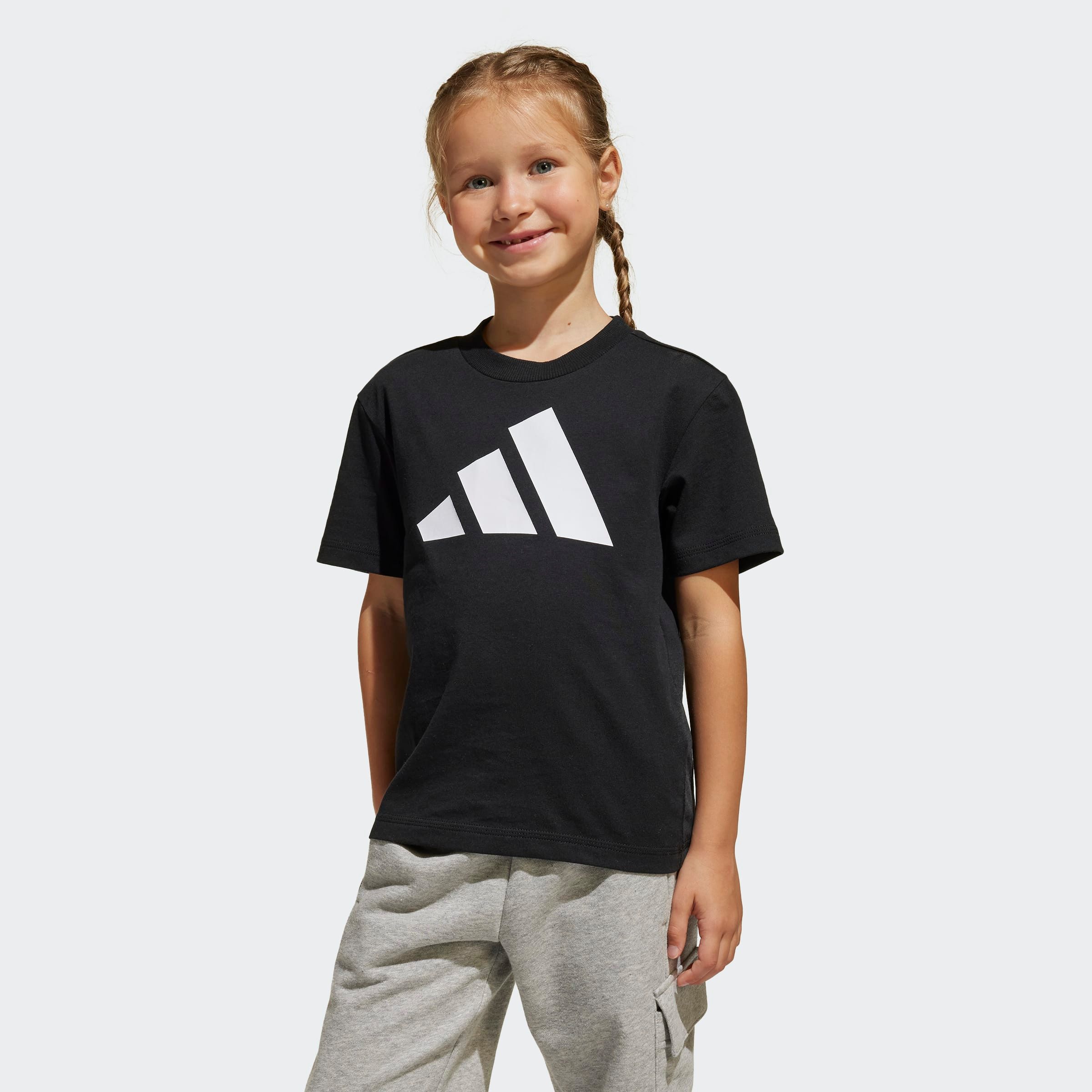 adidas Sportswear T-Shirt LK BL TEE 160 sportlicher Stil, Kurzarm, aus Baumwolle