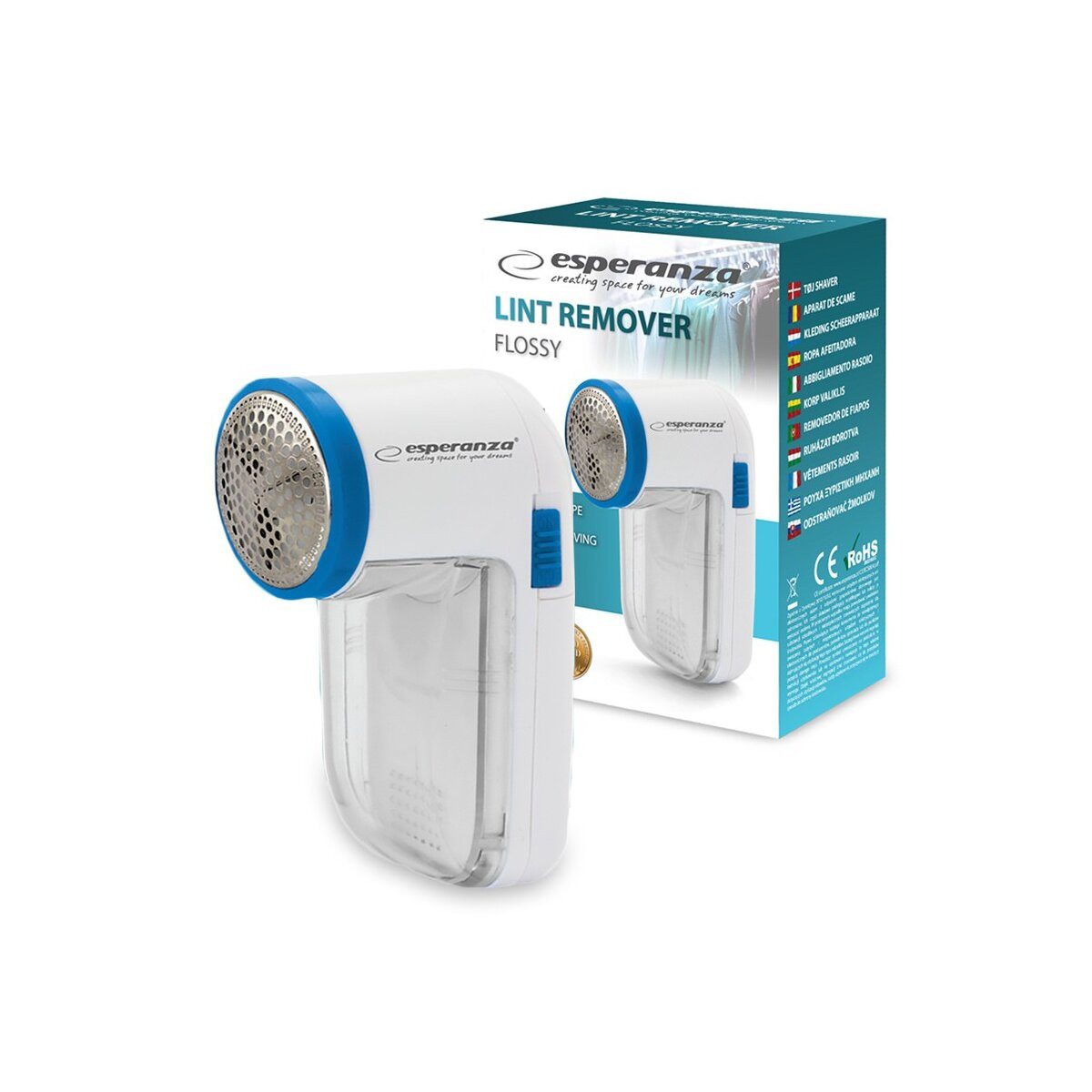Esperanza Fusselrasierer Esperanza Flossy Elektrischer Fusselrasierer für Kleidung
