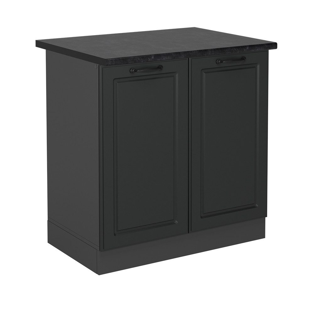 Vicco Spülenunterschrank R-Line, Anthrazit Landhaus/Anthrazit, 80 günstig online kaufen