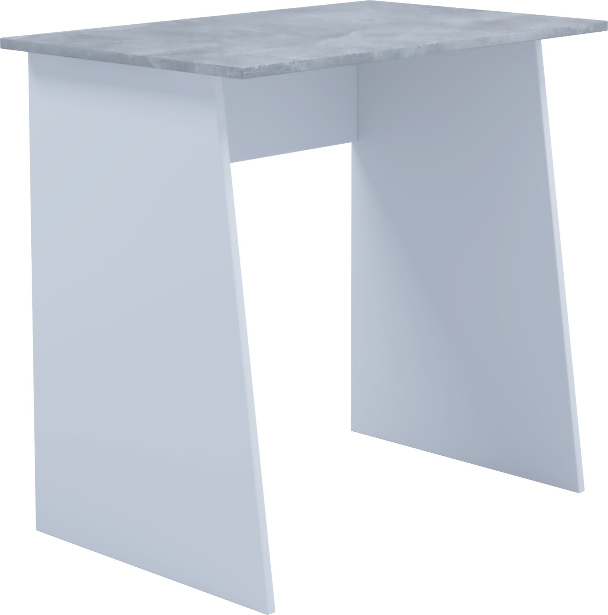 VCM Mini Weiß Beton-Optik Schreibtisch Schreibtisch Masola Computertisch Holz /