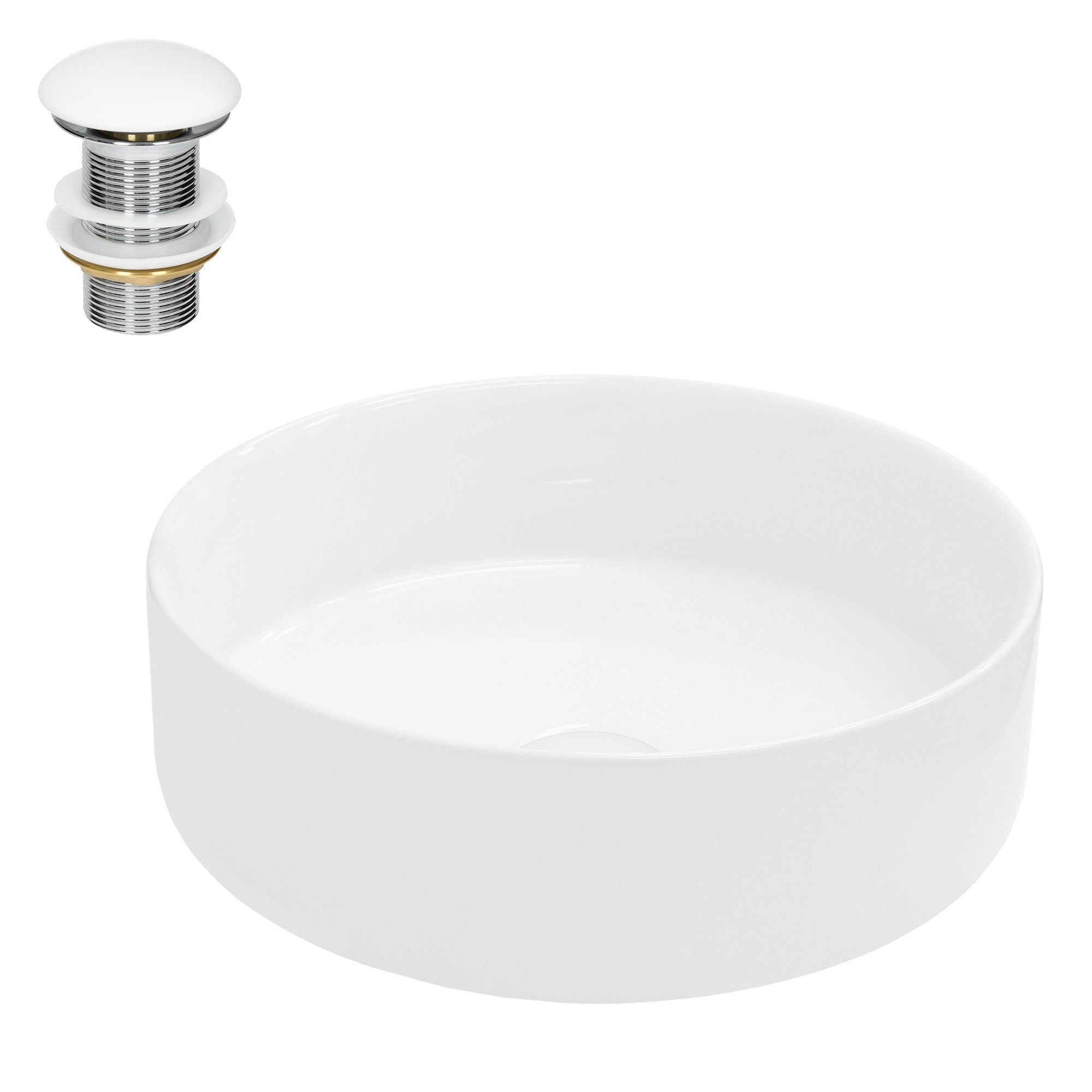 LuxeBath Waschbecken Aufsatzwaschbecken aus Keramik Einbaubecken günstig online kaufen