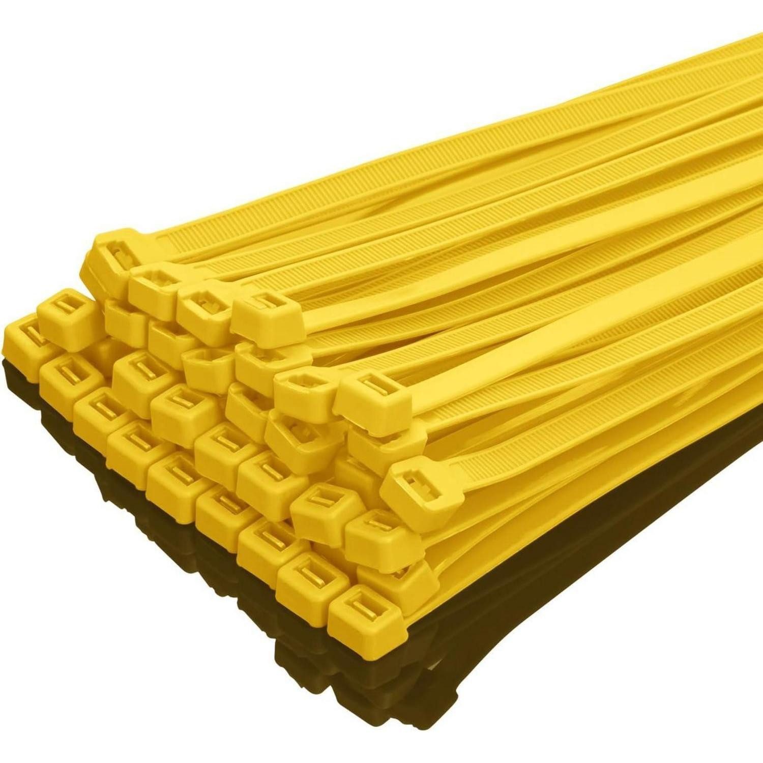 LuxusKollektion Kabelbinder Kabelbinder 50 Stück Gelb 400mm 7,6mm 50kg 400mm x 7.6mm Gelb