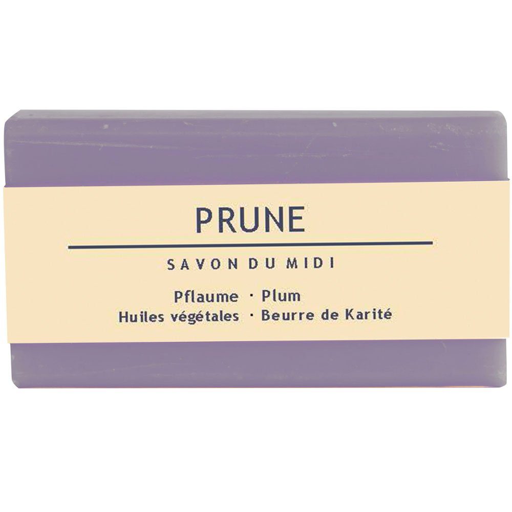 Savon du Midi Feste Duschseife Pflaume Karité-Seife, Lila, 100 g