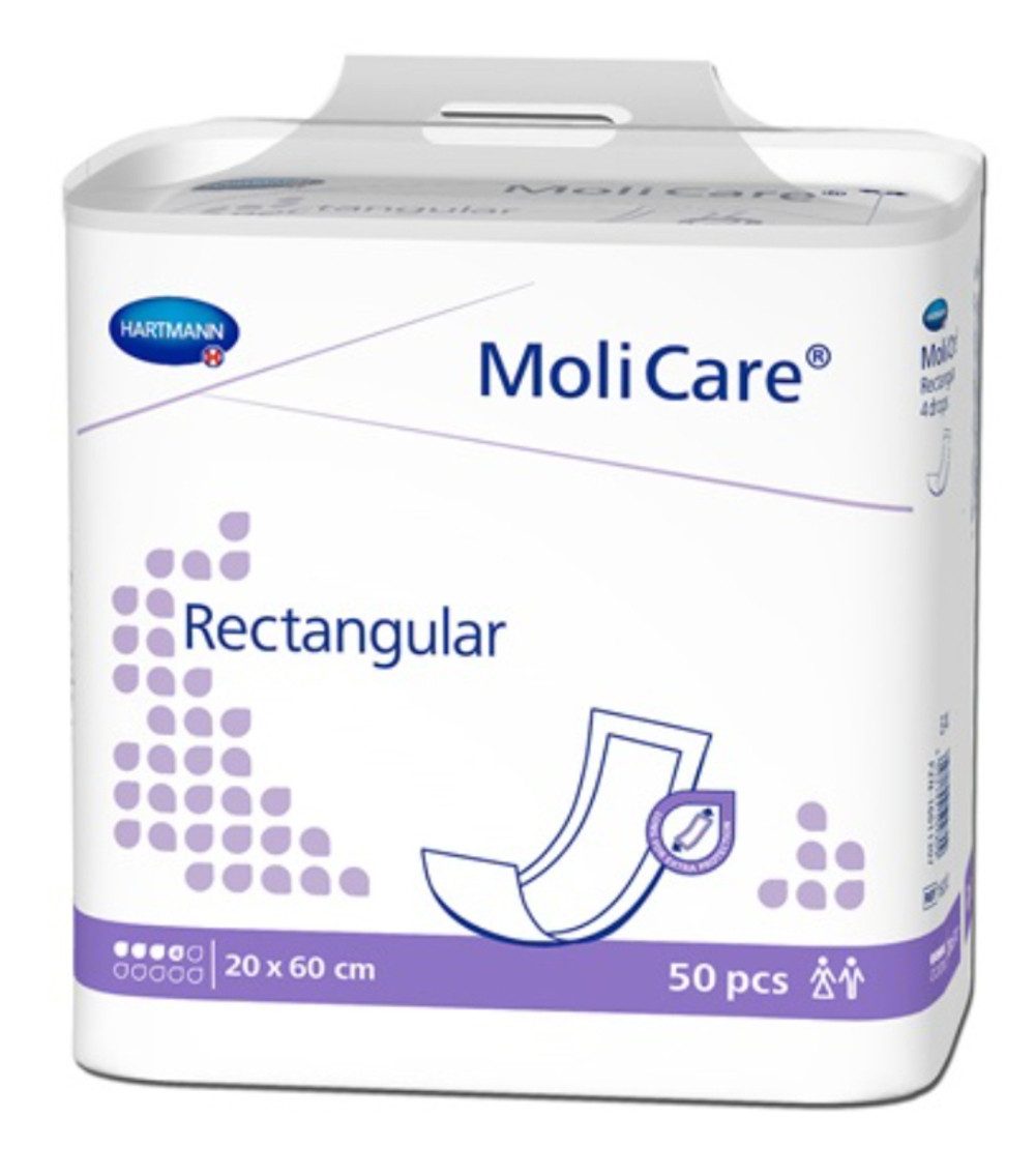 PAUL HARTMANN AG Inkontinenz-Einlage MoliCare® Rectangular - 20 x 60 cm 1x50 Stück, 50-St.