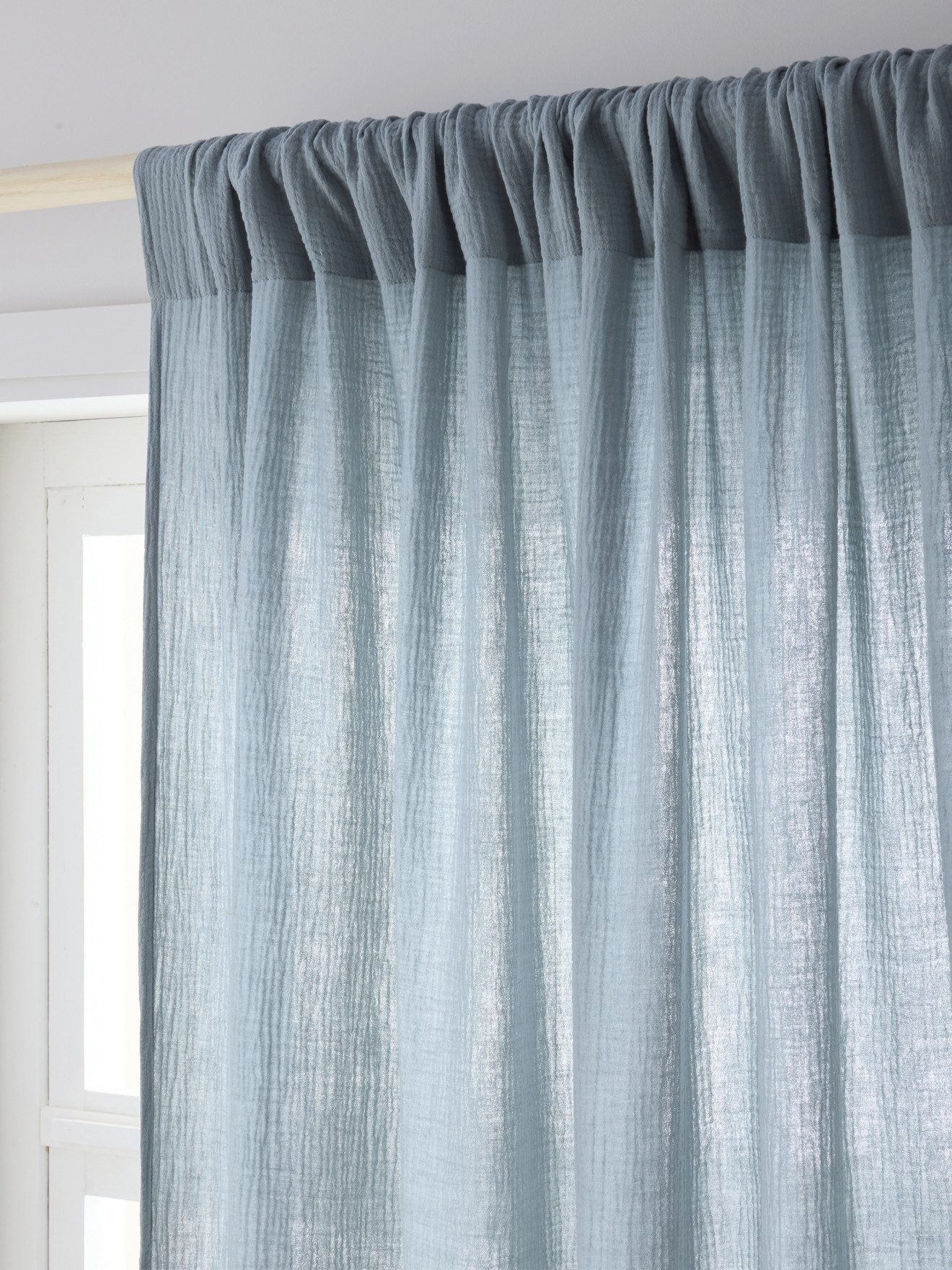 vertbaudet Vorhang Kinderzimmer Vorhang aus Musselin, Tunnelzug, Baumwolle günstig online kaufen