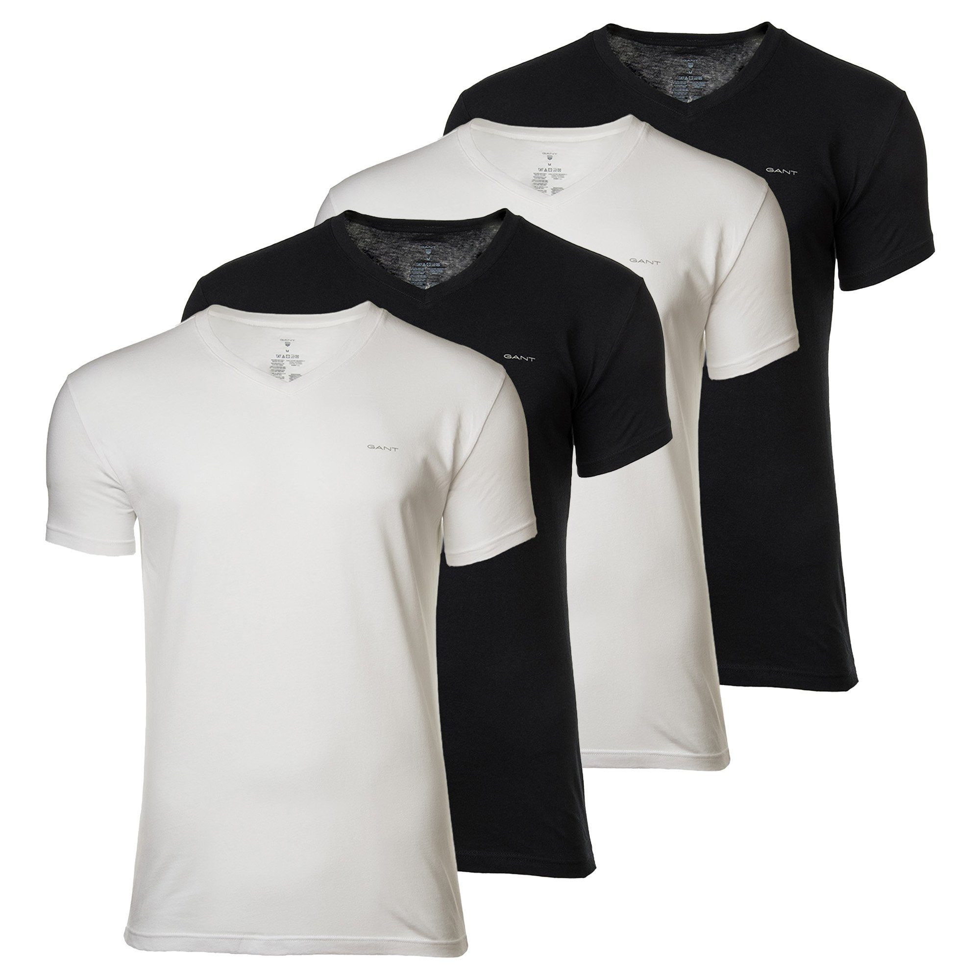 T-Shirt Herren T-Shirt 4er Pack Baumwolle