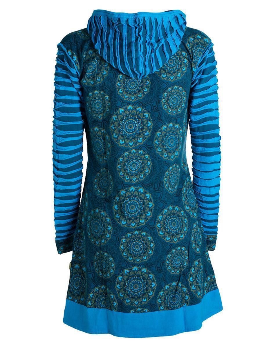 Vishes Kurzmantel Damen Blumen Mandala Jersey-Mantel günstig online kaufen