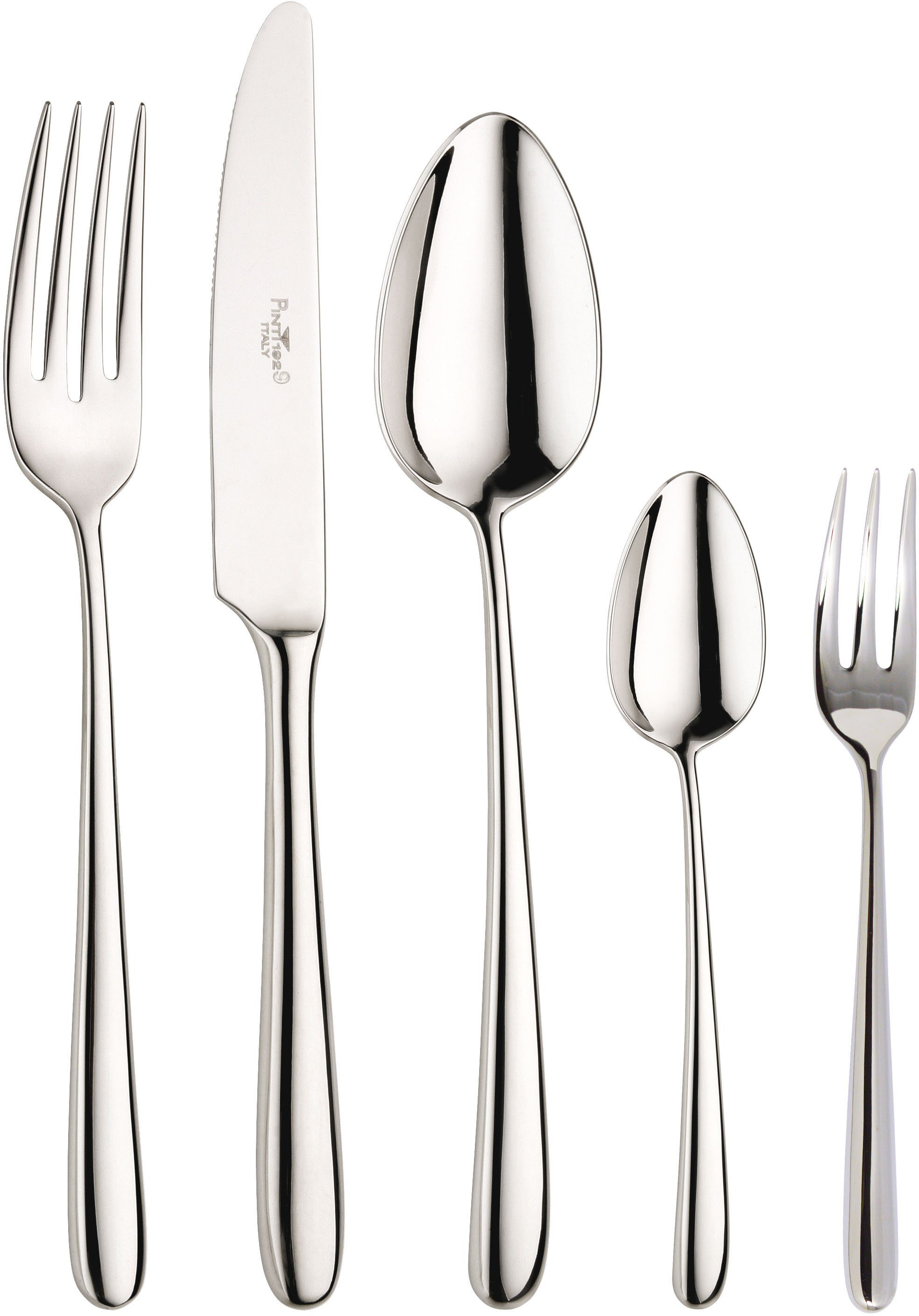 PINTINOX Besteck-Set Bramante (30-tlg), 6 Personen, Edelstahl 18/10, Geschmiedet, Made in Italy