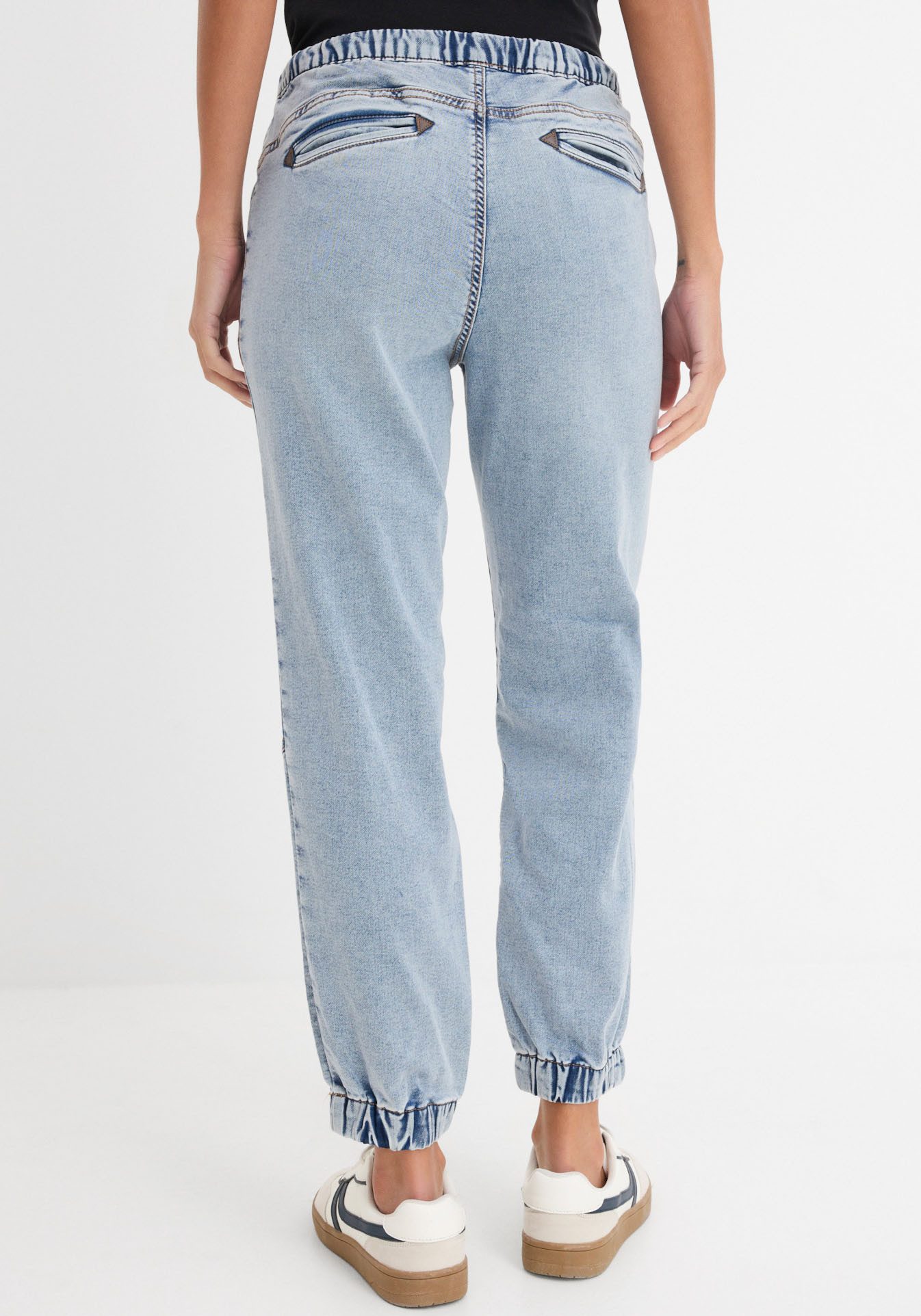 bonprix Jeansjeggings loose fit Passform, aus Baumwolle, Polyester und Elasthan