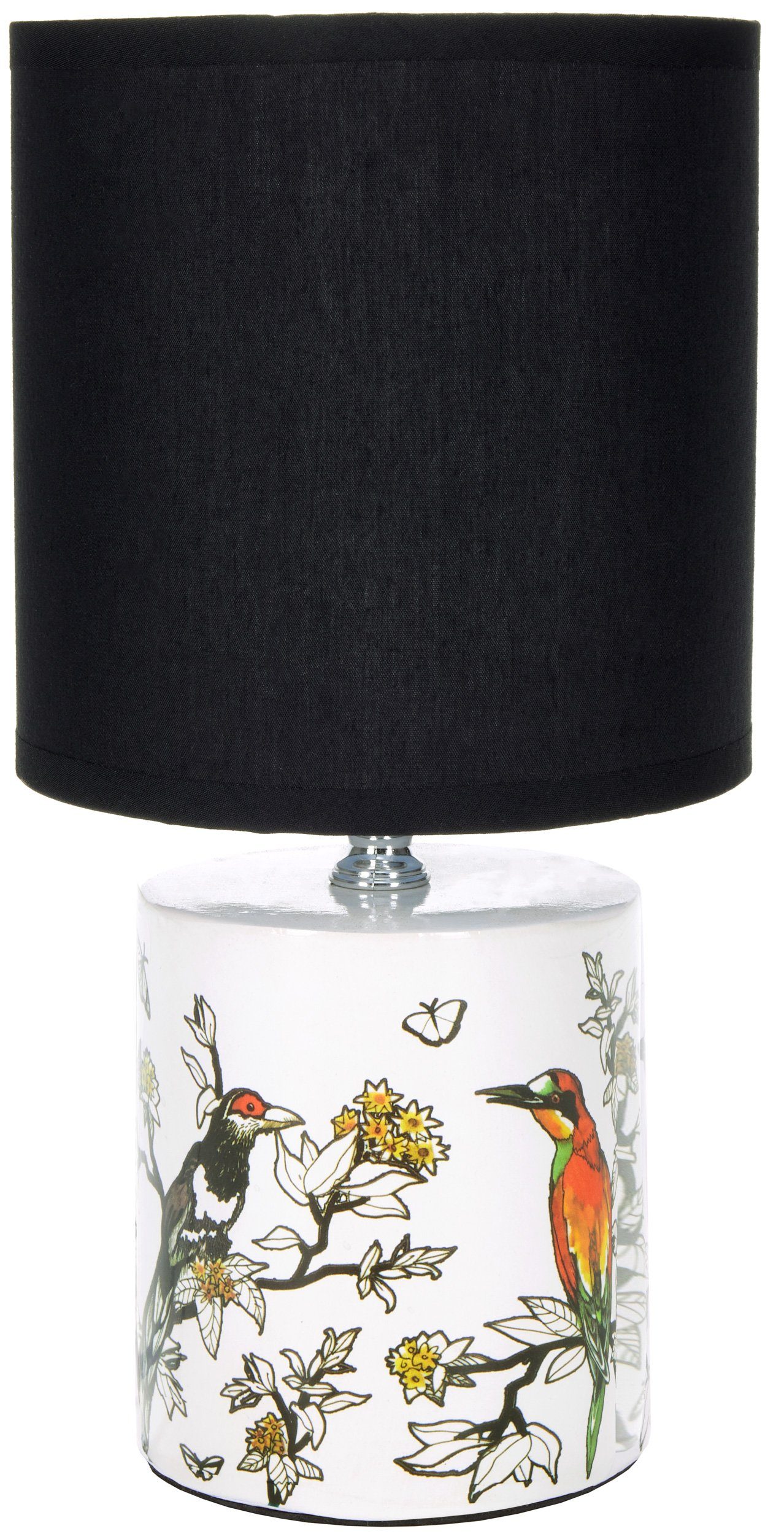 BRUBAKER Nachttischlampe Tischlampe Vogel Design Asiatisch günstig online kaufen