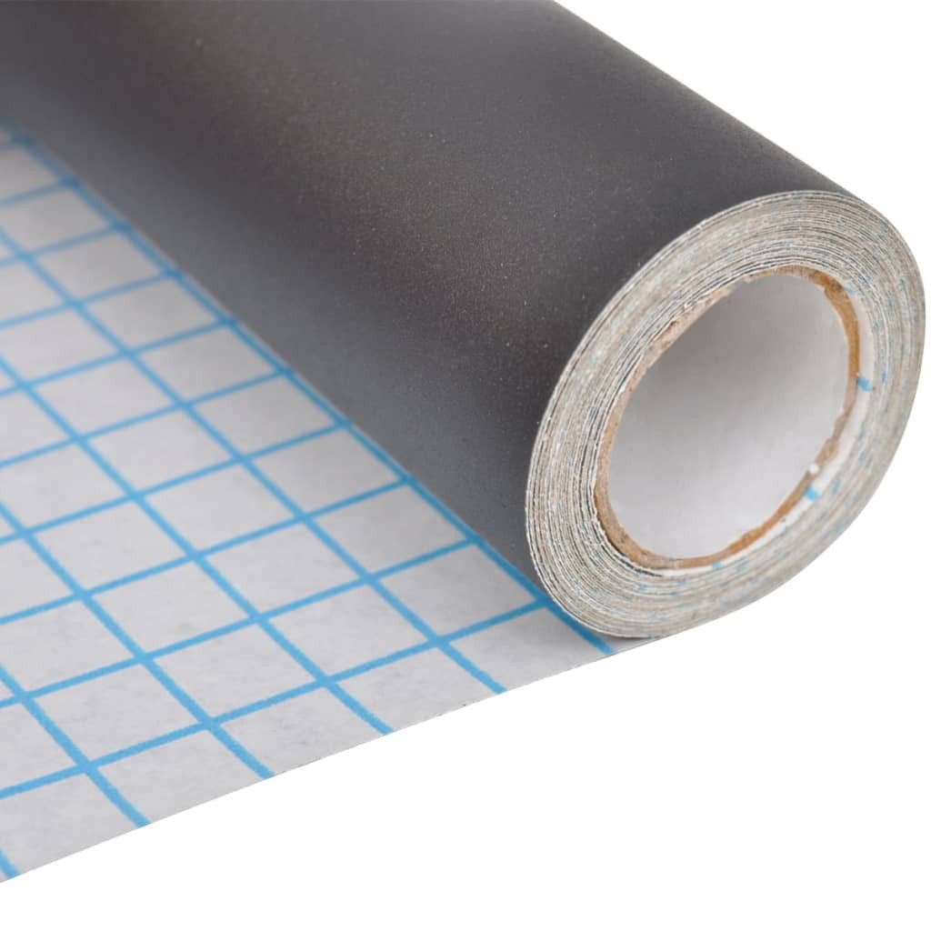 vidaXL Wandtafel Wandaufkleber Kreidetafel 0,6x2 m 2 Rollen mit Kreiden