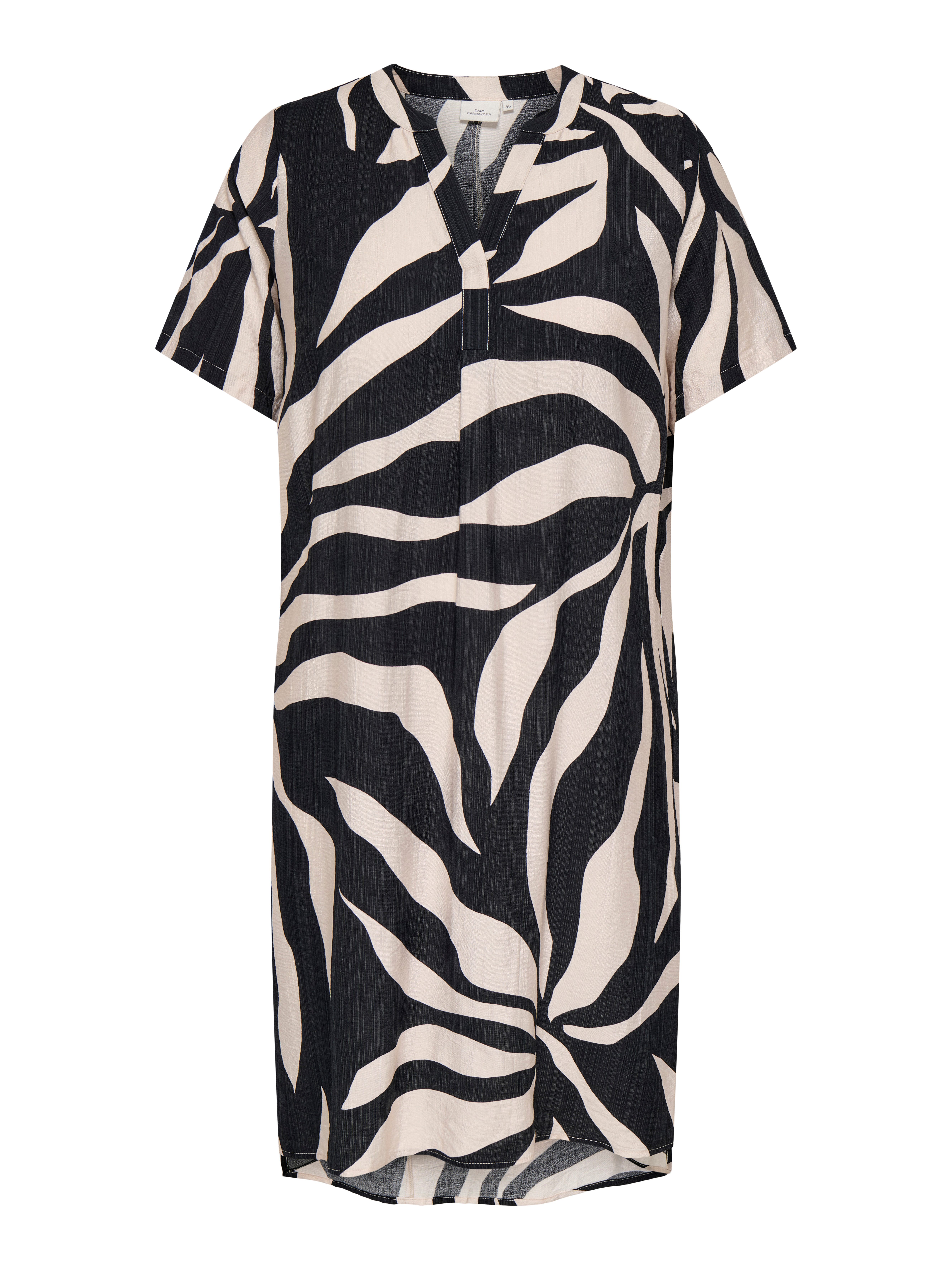 ONLY CARMAKOMA Sommerkleid CARSUSI S/S V-NECK KNEE DRESS WVN ZL mit Viskose günstig online kaufen