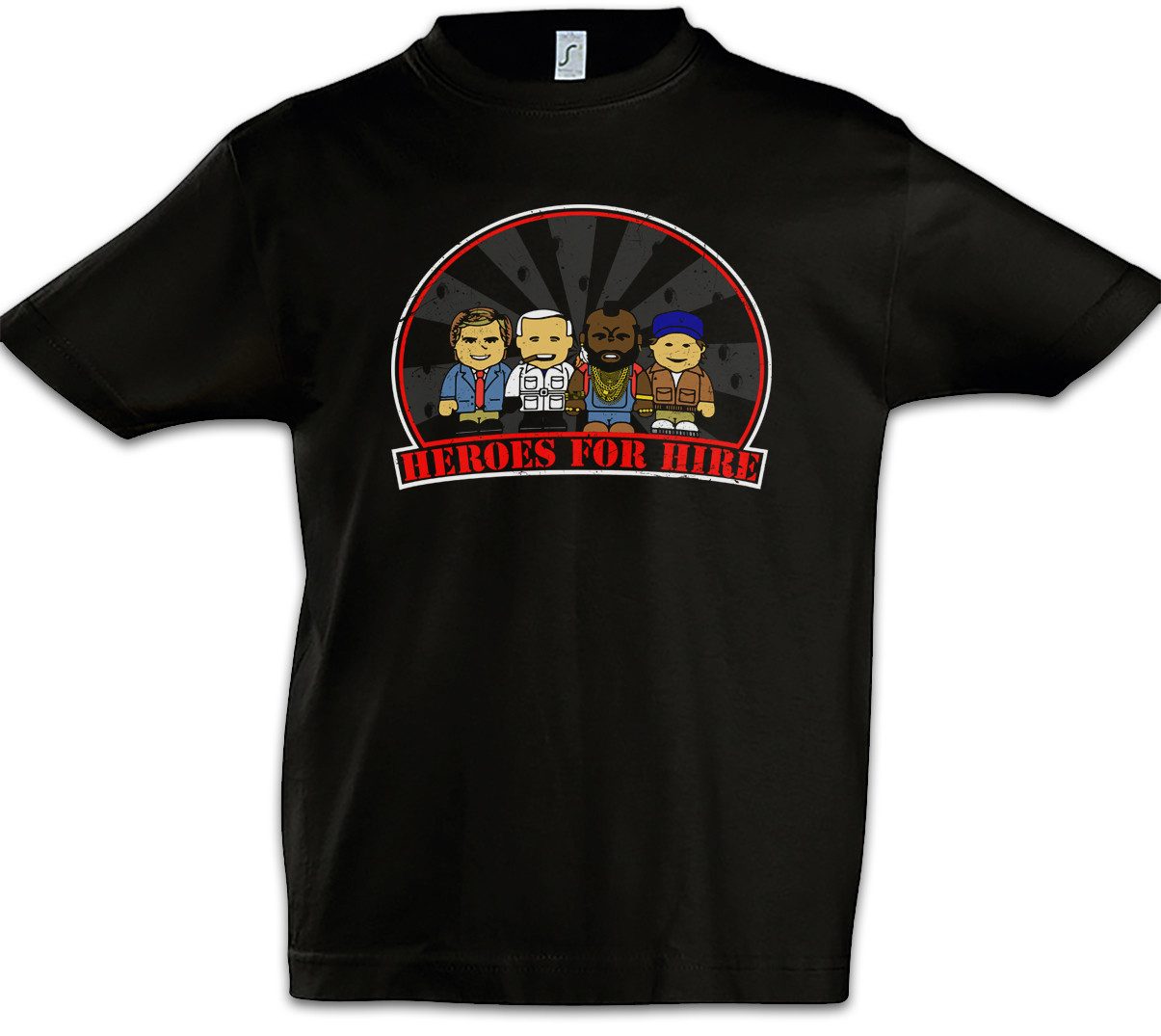 Print-Shirt Heroes For Hire Kinder T-Shirt The Team Hannibal Cartoon Toon A BA Mr.