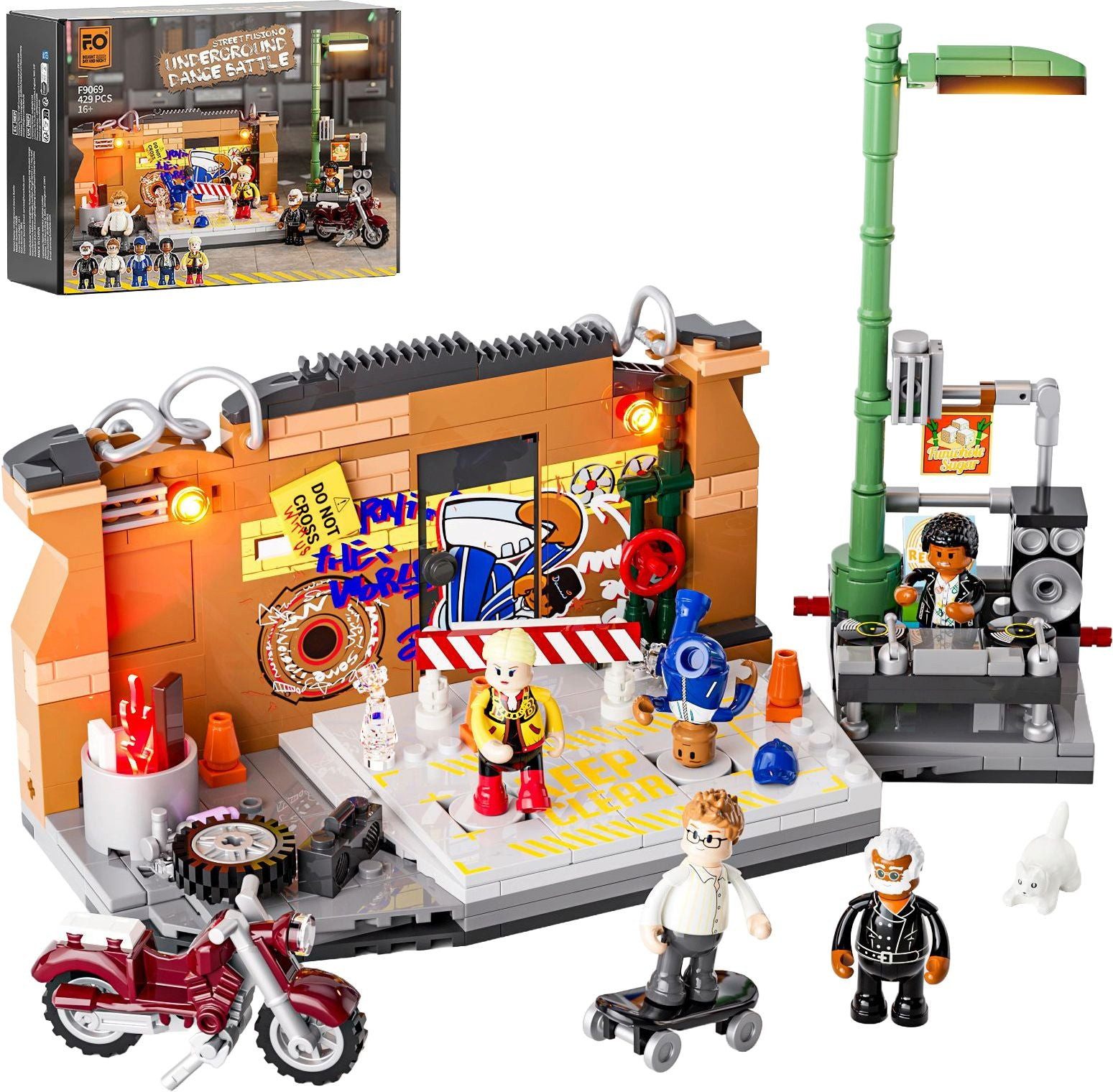 Lumibricks Lumibricks Untergrund-Tanzschlacht 429 Teile mit LED Konstruktions-Spielset