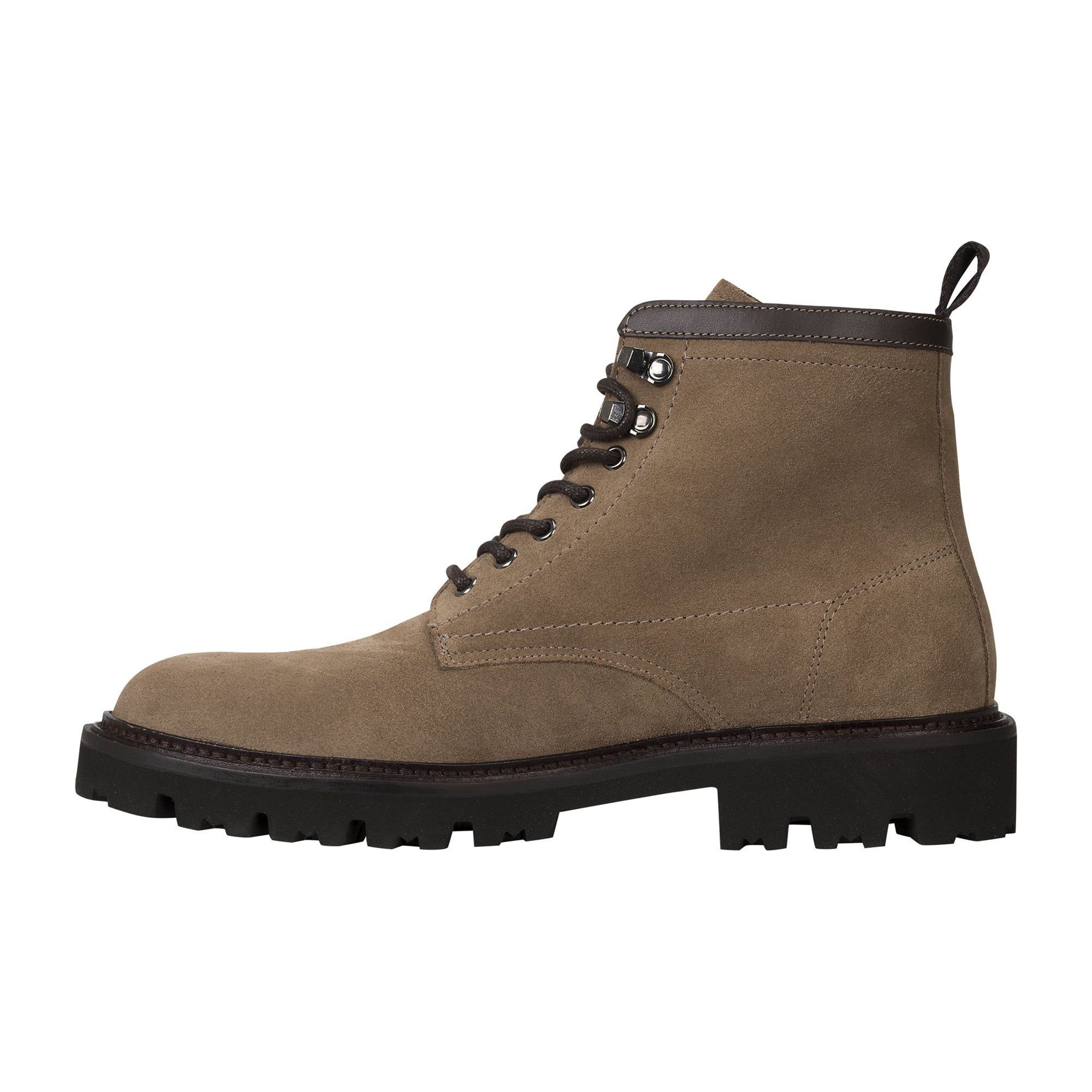 BOSS Herren Stiefel Leder Julyo Halb sdlt Stiefel