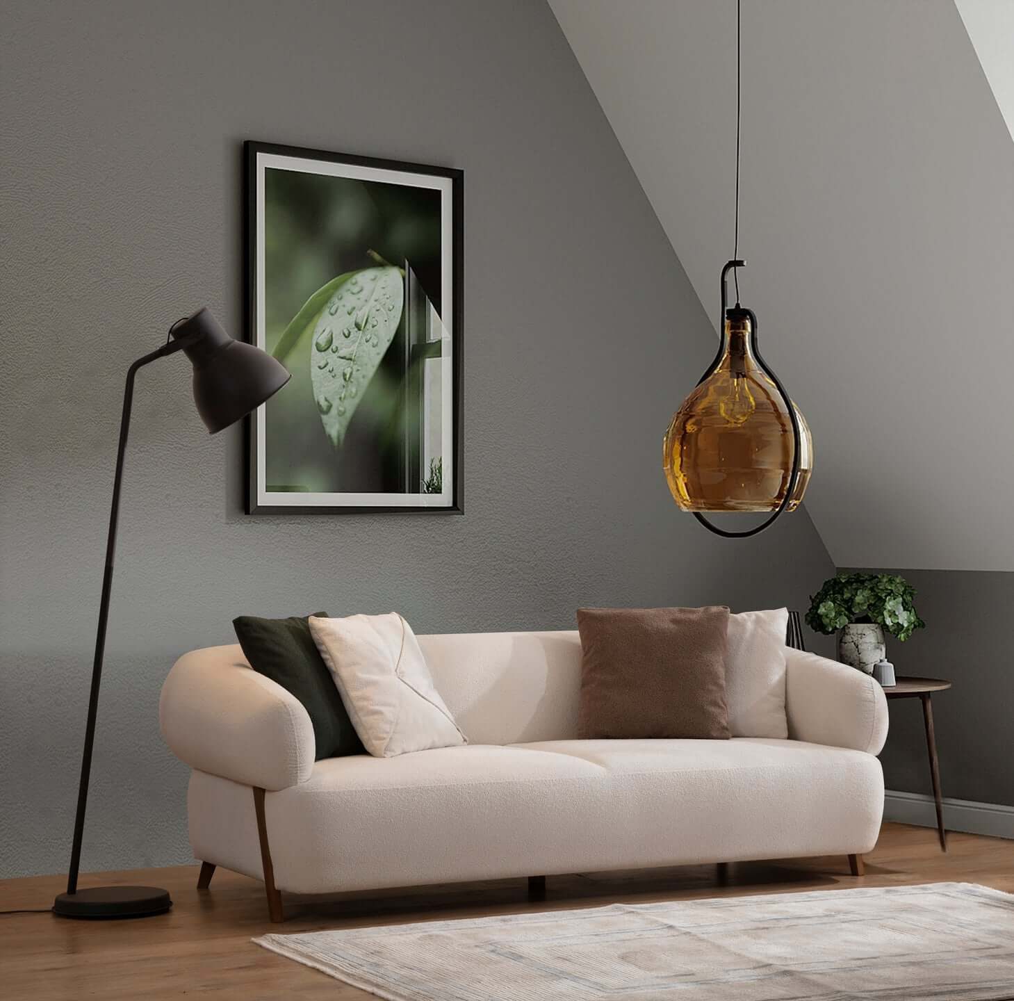 Nobelaa Sofa Sitzgruppe/Sofa Set - Wohnzimmergarnitur "Lavender" 3+3+1