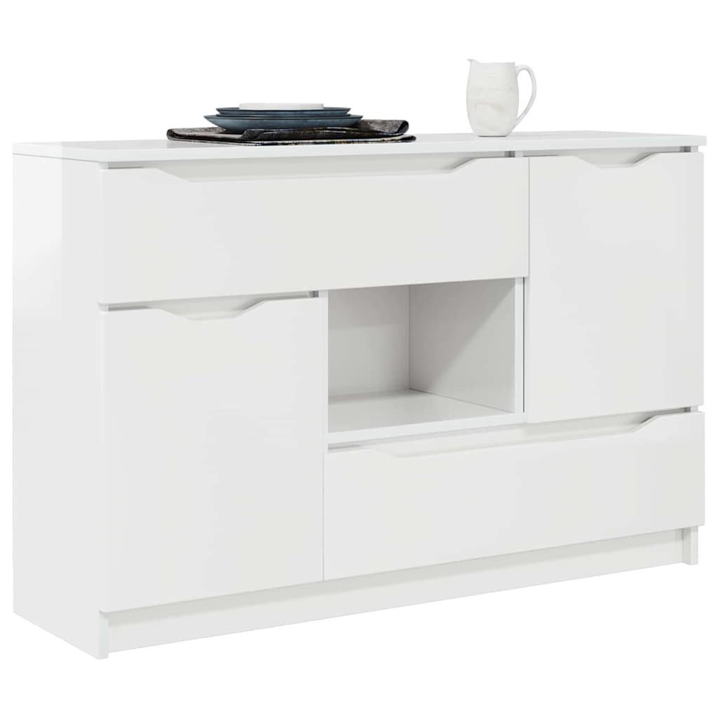 vidaXL Sideboard Sideboard Hochglanz Weiß 100 x 30 x 65,6 Holzwerkstoff (1 günstig online kaufen