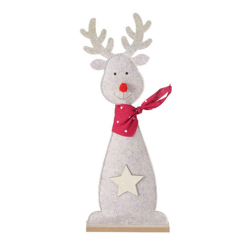 BOLTZE Weihnachtsfigur, MDF, Polyester-Filz