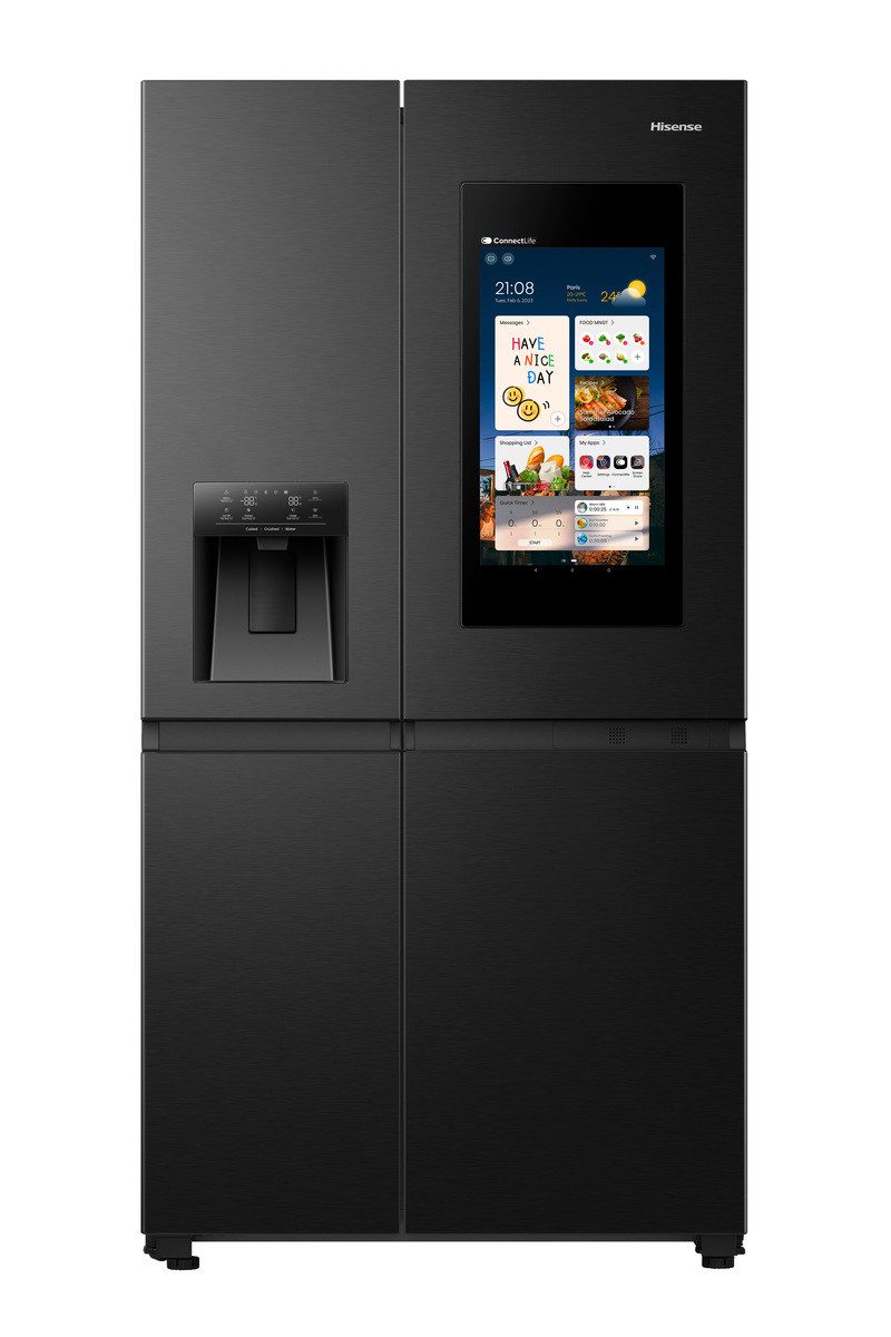 Hisense Side-by-Side RS9P628GPFE, 179 cm hoch, 91 cm breit, großes SMART-Display
