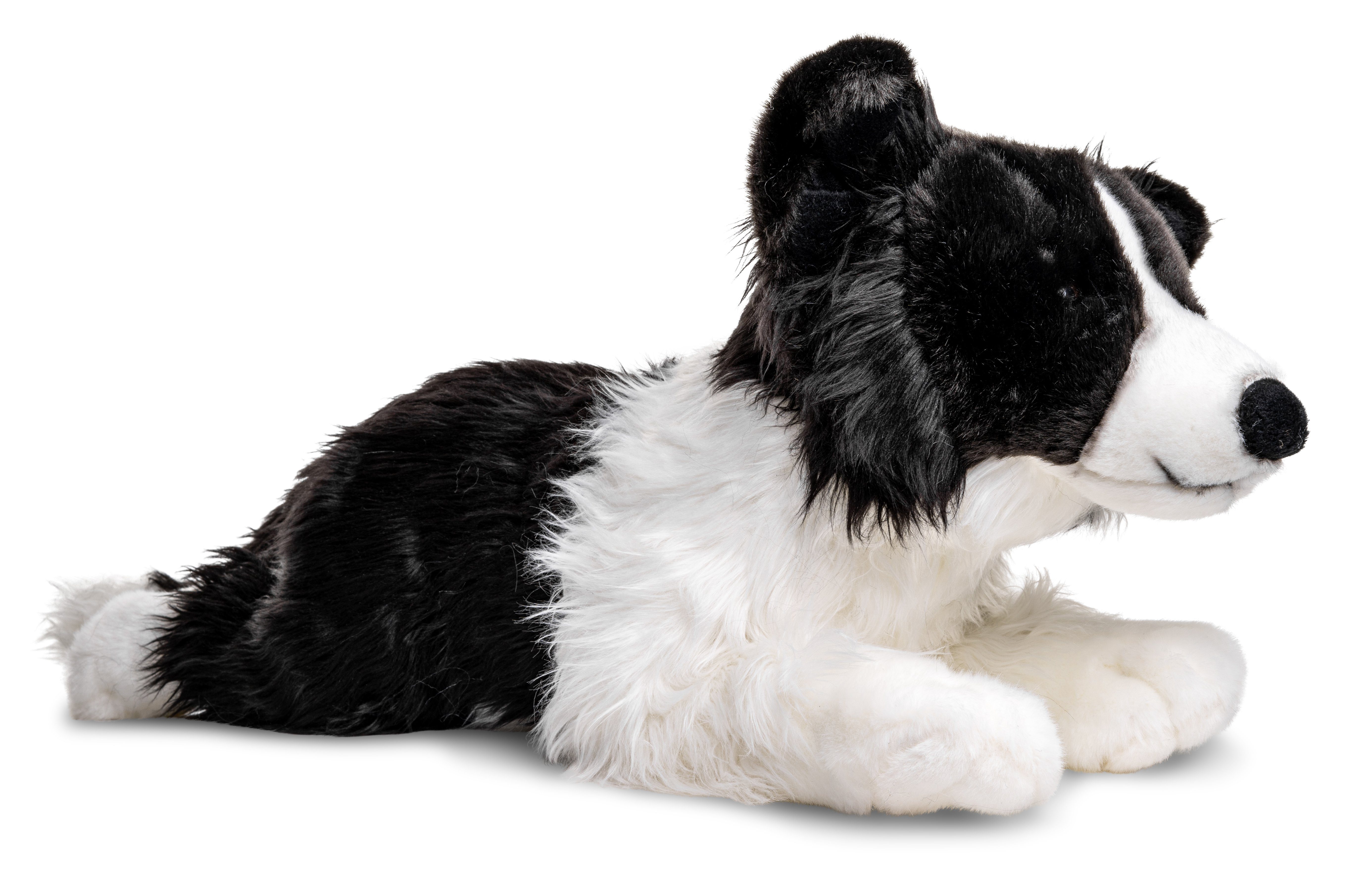 Teddy Hermann Plüschtier Hund Border Collie liegend 45 cm 
