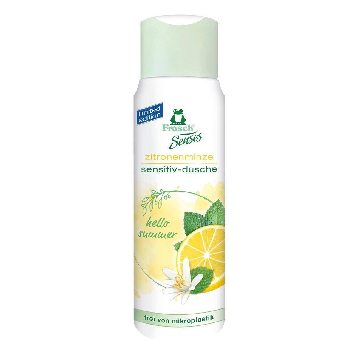 FROSCH Duschcreme Frosch Senses Sensitiv Dusche Zitronenminze 300ml - Duschmittel (1er P
