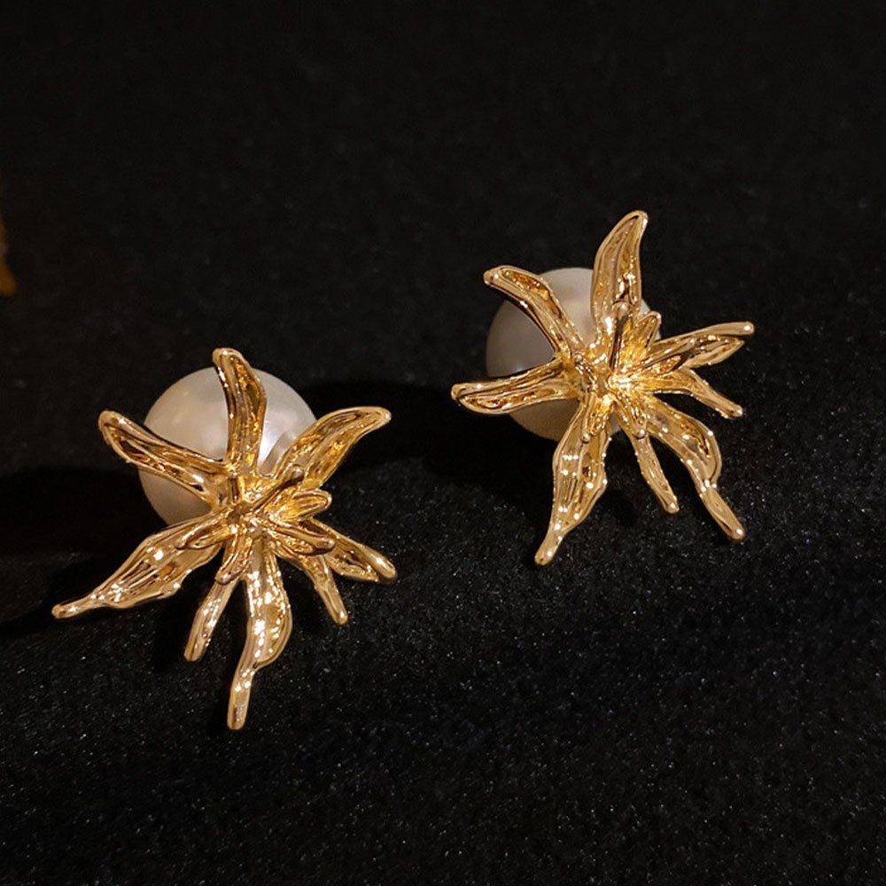 Braut-Ohrringe, Hochzeiten, für Paar Übertrieben Mode LAKKEC Metall Damenschmuck Perlen Partys Ohrhänger Ohrringe Geeignet