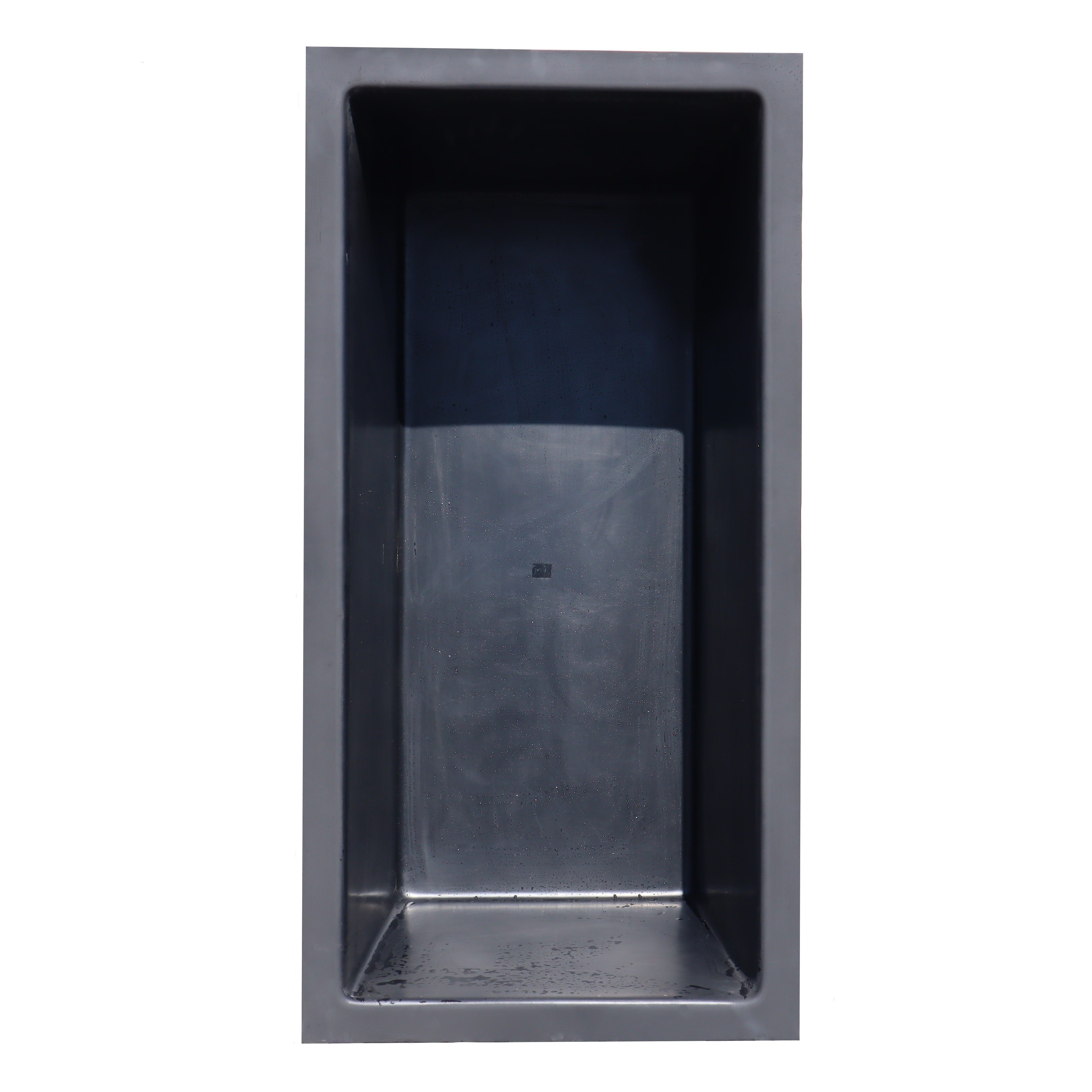 Wacredo Fertigteich GFK Rechteckbecken 140 x 70 x 60cm, BxLxH: 70x140x60 cm, 500 l, Rechteckbecken, Teichbecken, architektonisch