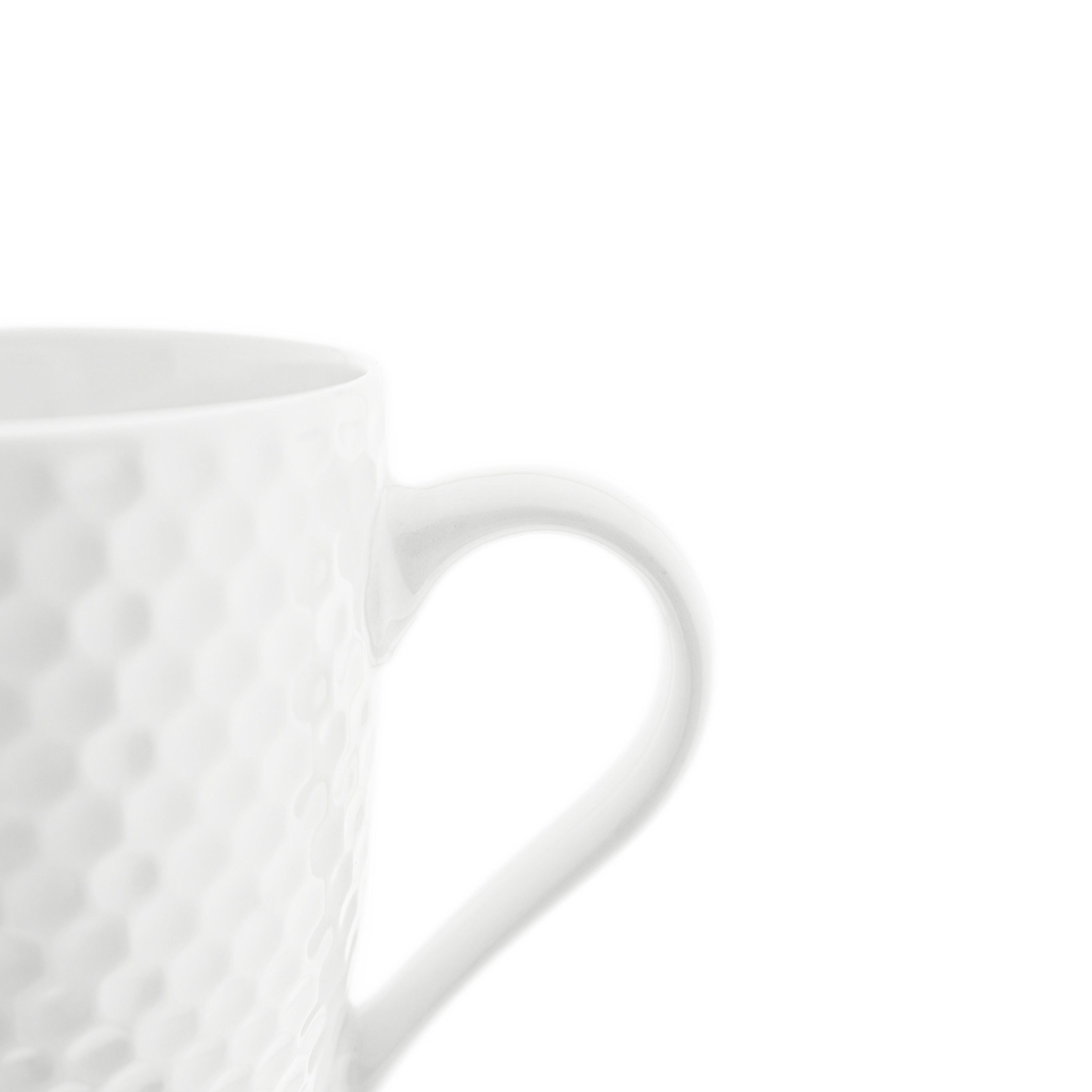 Weissberg Becher Kaffeebecher aus hochwertigem Porzellan - 350 ml, 4-tlg., Porzellan, 350 ml