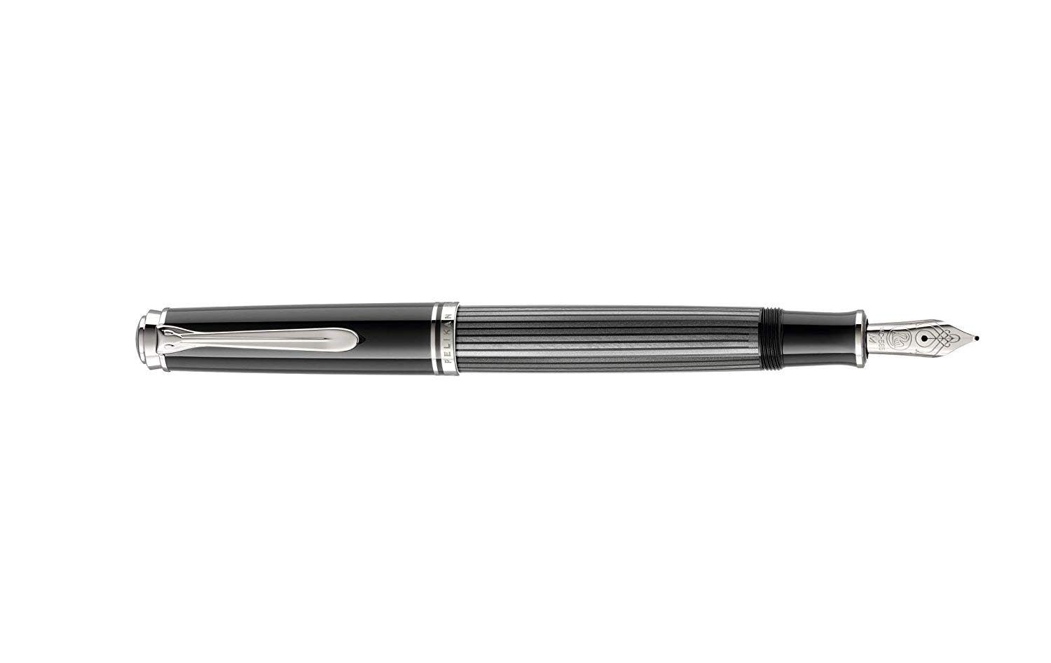 Pelikan Zeichenkohle Pelikan Souverän M605 Füllhalter - schwarz-grau