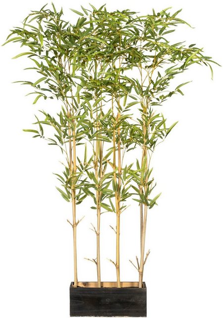 Künstliche Zimmerpflanze »Bambusraumteiler« Bambus, Creativ green, Höhe 130 cm, im Holzkasten-Otto