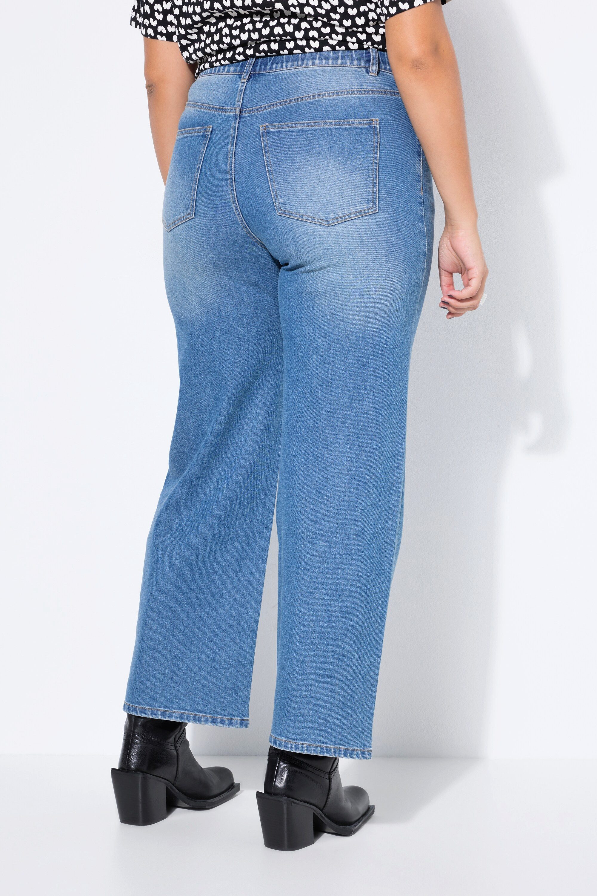 Studio Untold 5-Pocket-Jeans Jeans Wide Legs HighWaist extraweich 5-Pocket