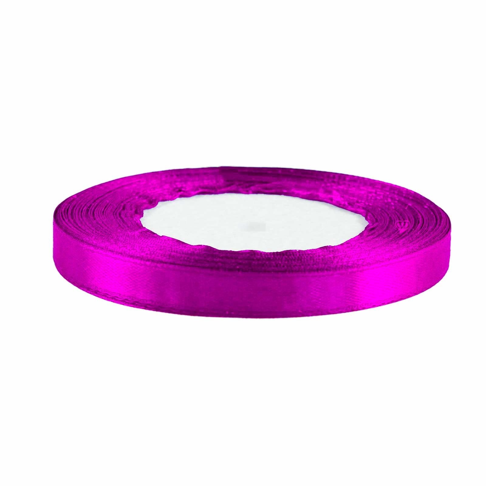maDDma Satinband 22,5m Satinband 10mm Dekoband Geschenkband Schmuckband, fuchsia