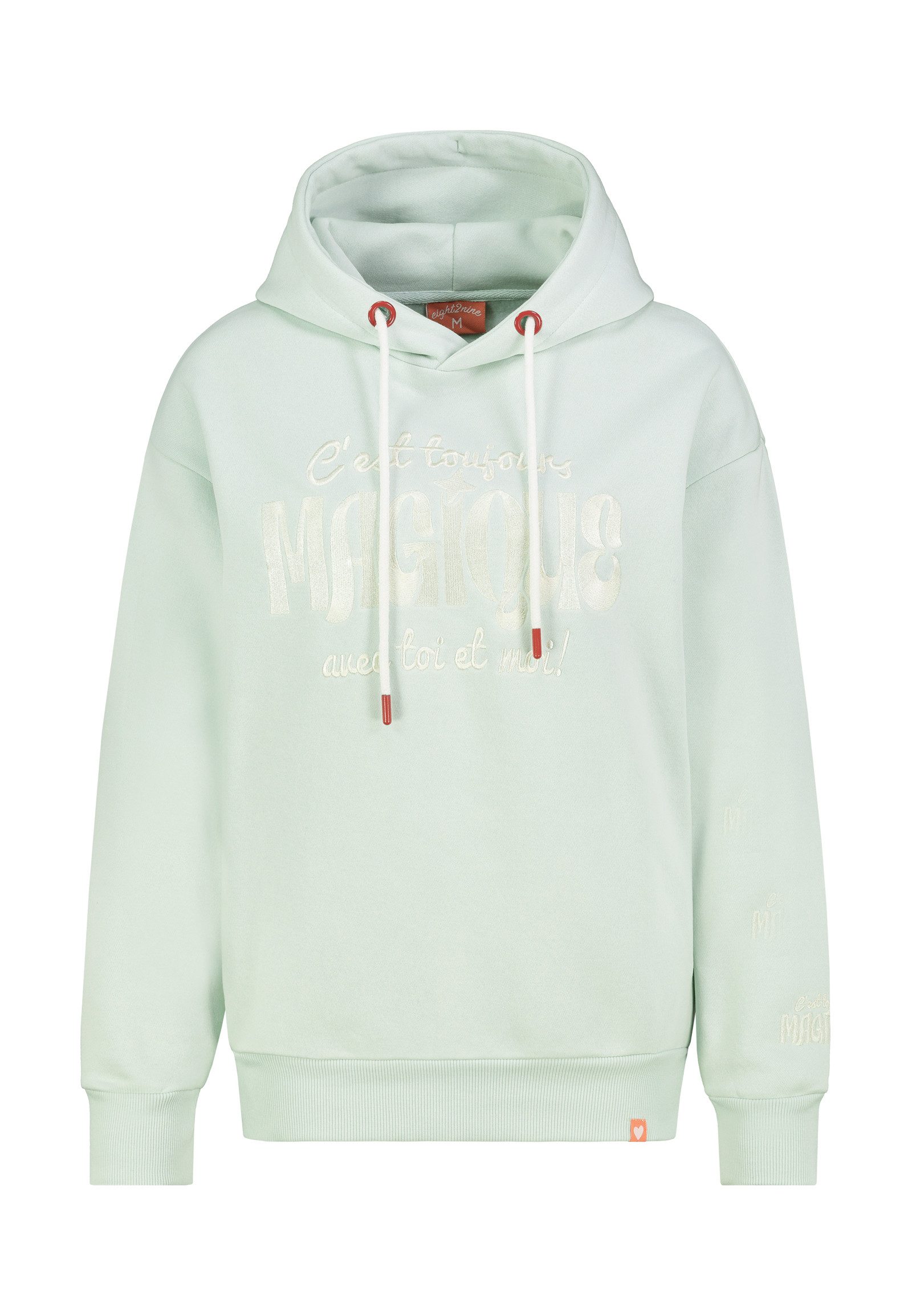 Eight2Nine Kapuzenpullover Damen Kapuzenpullover Hoodie mit Bestickung Swea günstig online kaufen