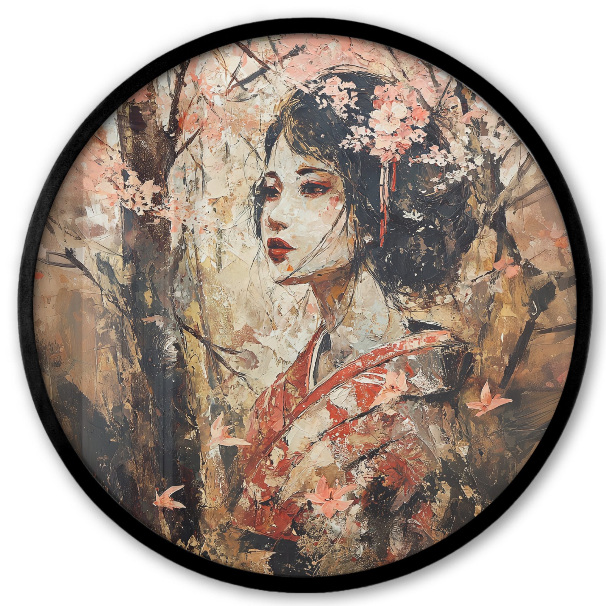 MuchoWow Poster Rund - Kimono - günstig online kaufen