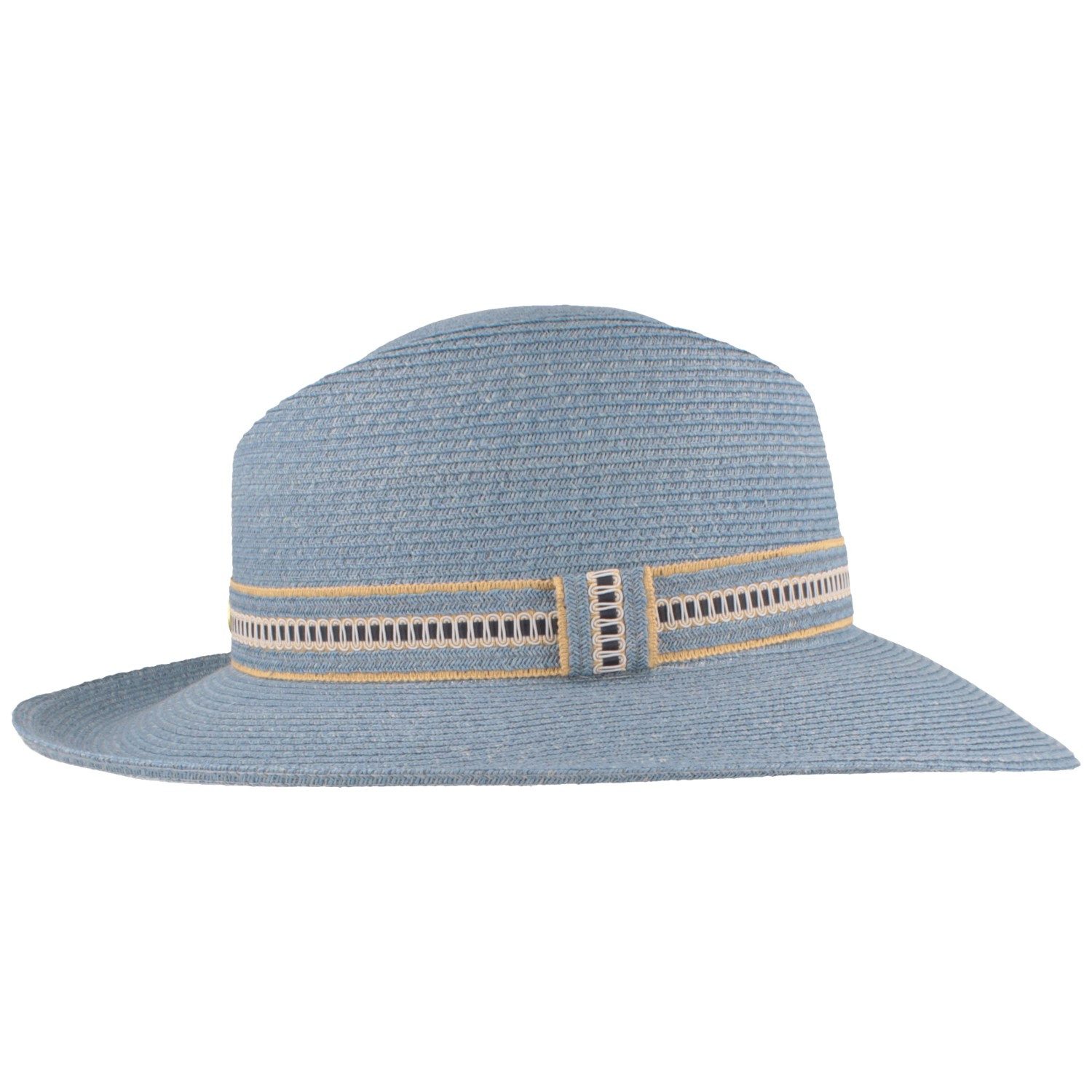 Mayser Strohhut Knautschbarer UV-Schutz Bortenhut Sabine aus Raffia