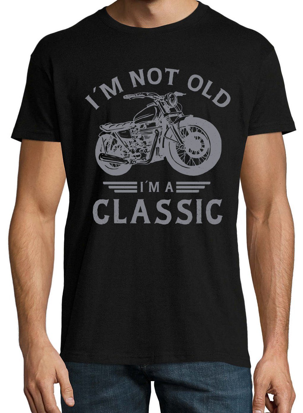 Youth Designz T-Shirt "i`m Not Frontprint Classic" Schwarz Old, Herren I`m T-Shirt mit A trendigem