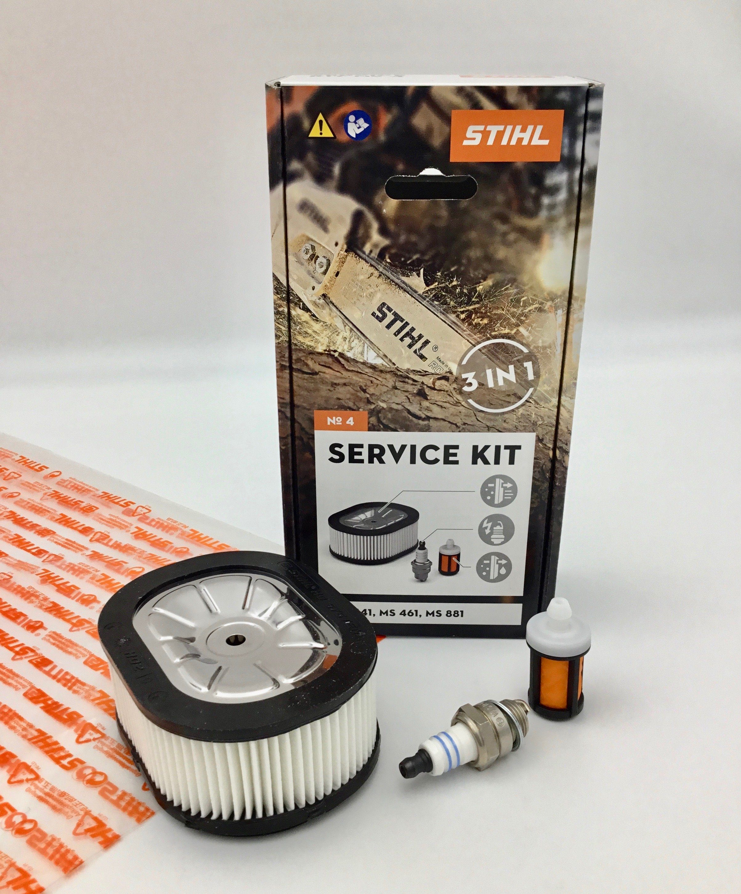 STIHL Ersatzfilter STIHL Service Kit 4 MS 461, 881 11240074102 Filter, Zündkerze, Zubehör für MS 461, 881