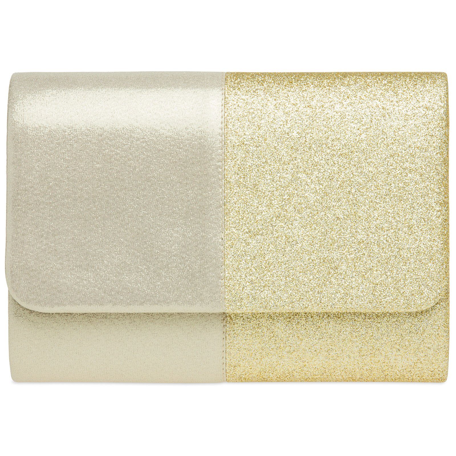 Caspar Clutch TA416 Damen XL Metallic günstig online kaufen