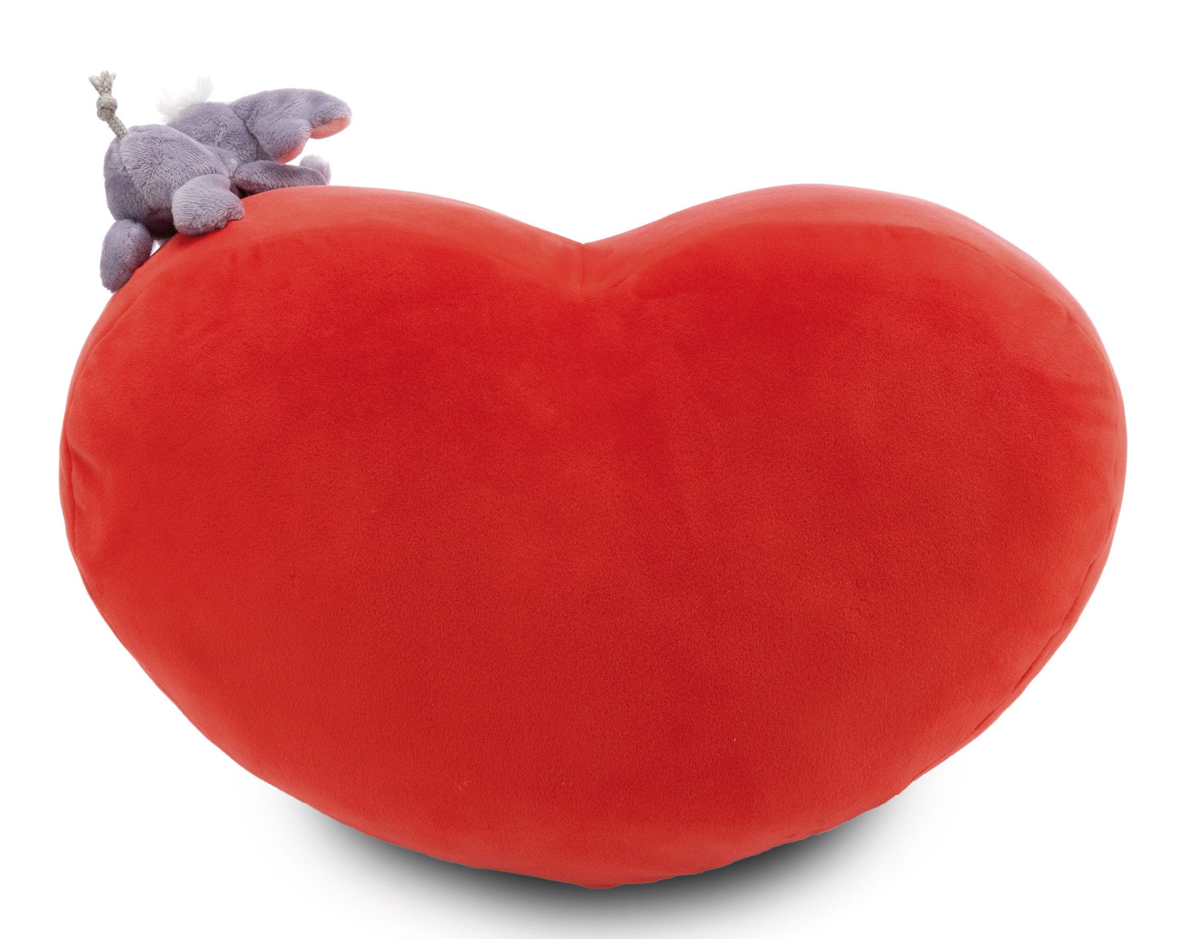 Nici Dekokissen 61491 - Love Elefant herzförmig, 42 x 27 cm mit kleinem Koala