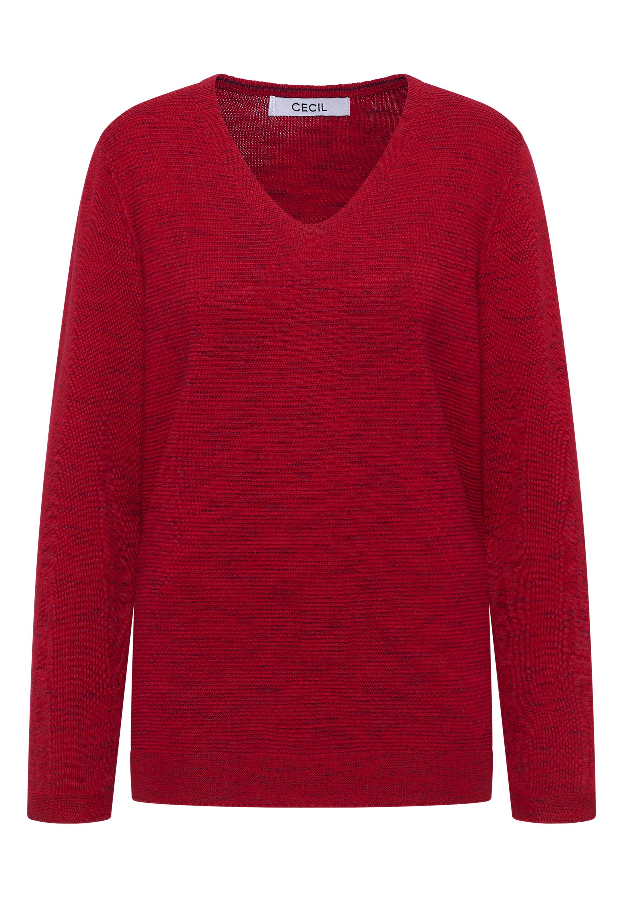 fiery red heather melange