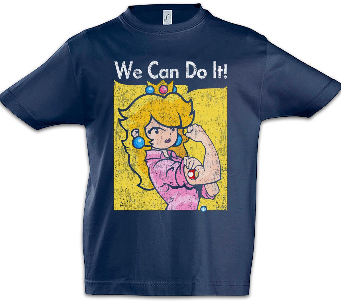 Print-Shirt We Can Do It Princess Kinder T-Shirt Super Gamer Games Geek Mario Nerd